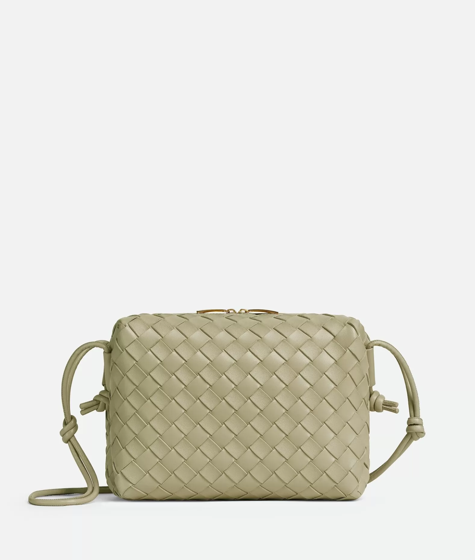 A Tracolla^Bottega Veneta Loop Camera Bag Piccola Travertine