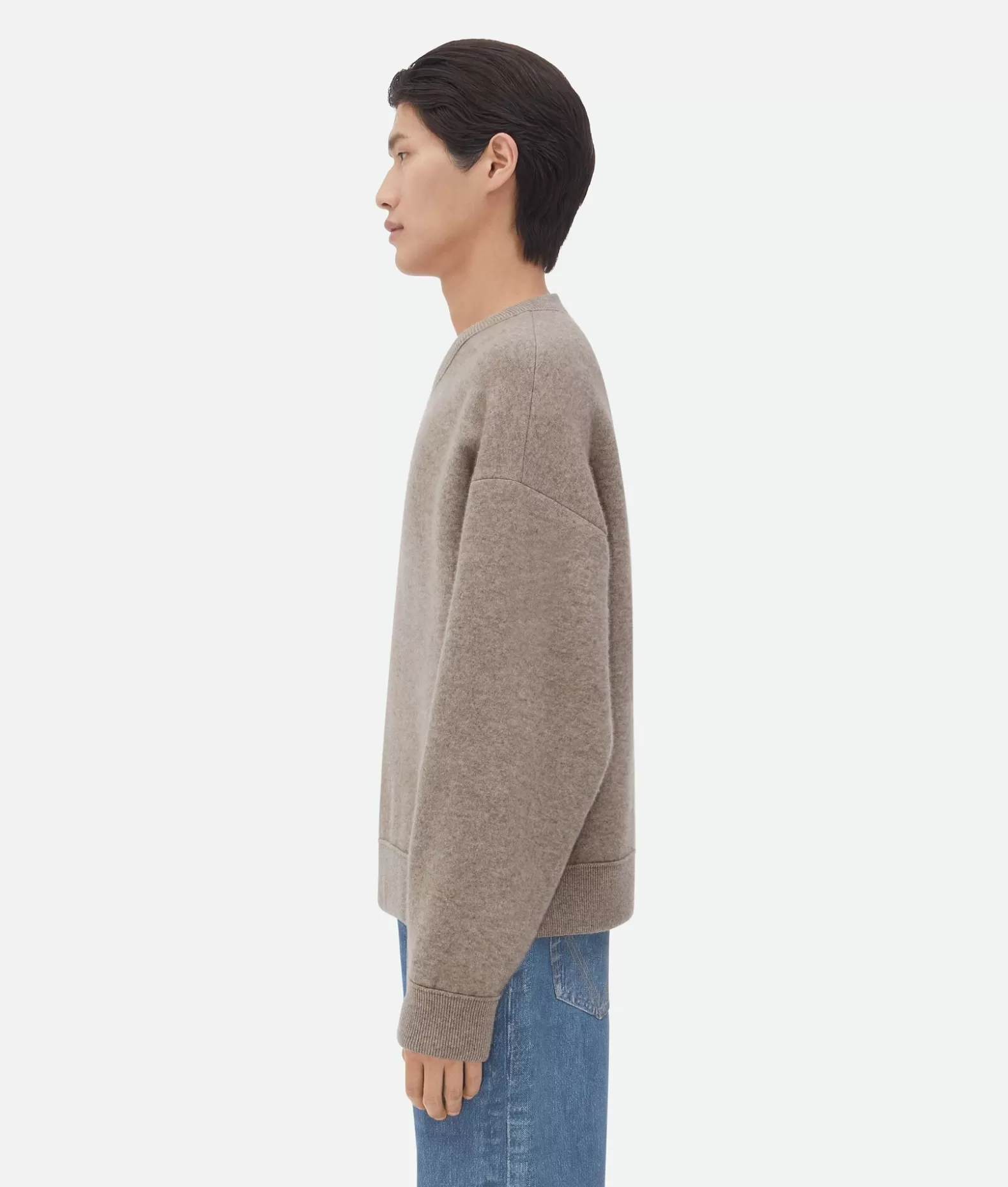 Maglieria^Bottega Veneta Maglia In Cashmere Compatto Riverbed melange