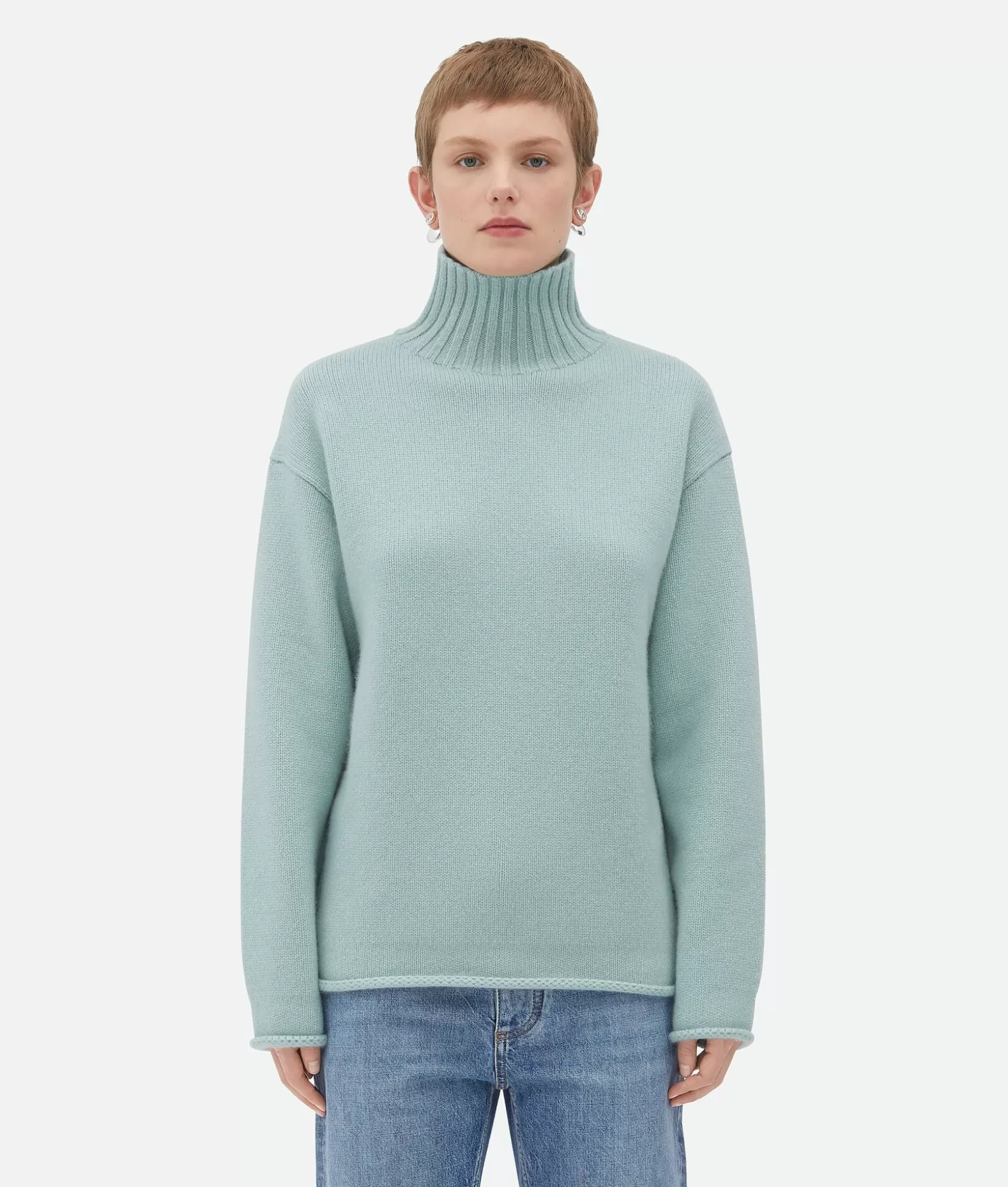 Maglieria^Bottega Veneta Maglia In Cashmere Testurizzato Mint