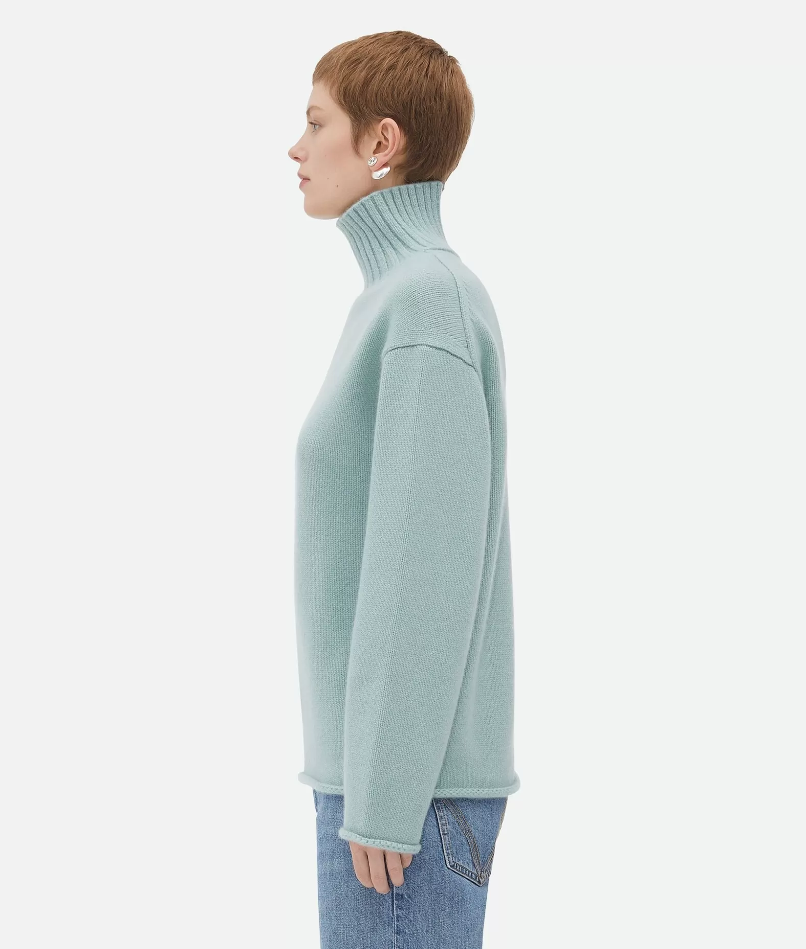 Maglieria^Bottega Veneta Maglia In Cashmere Testurizzato Mint