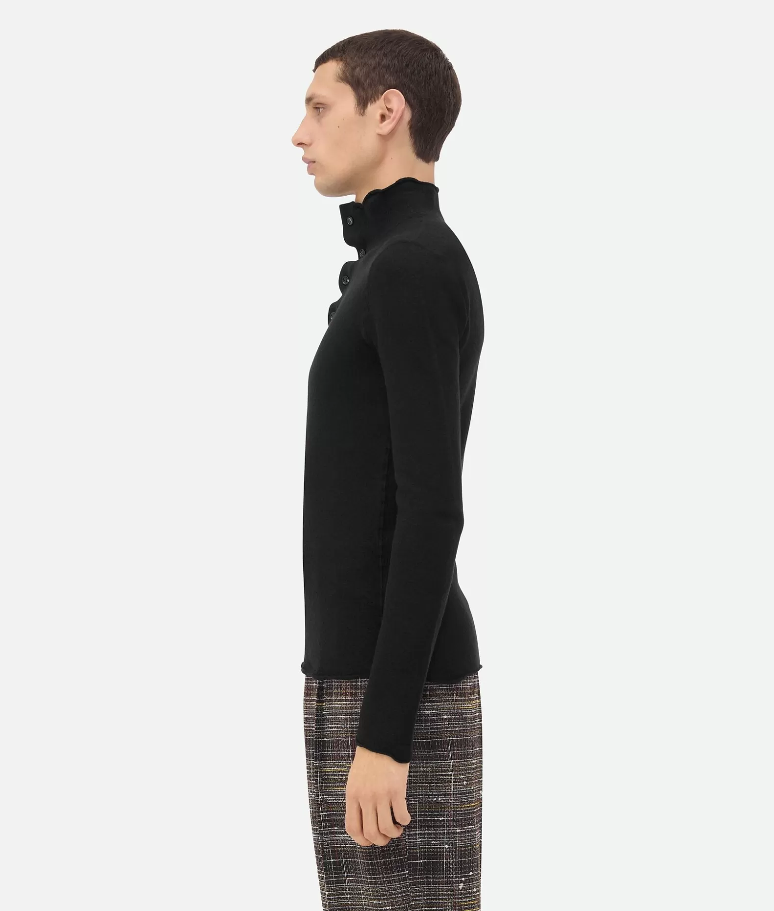 Maglieria^Bottega Veneta Maglia In Feltro Di Lana Black