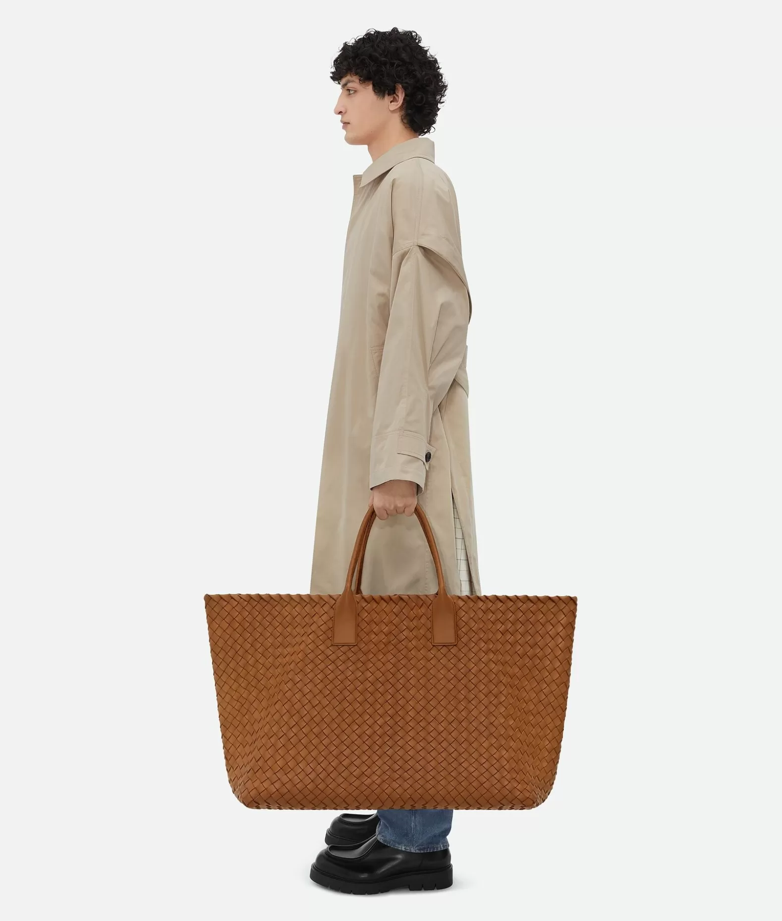 Shopper^Bottega Veneta Maxi Cabat Cognac