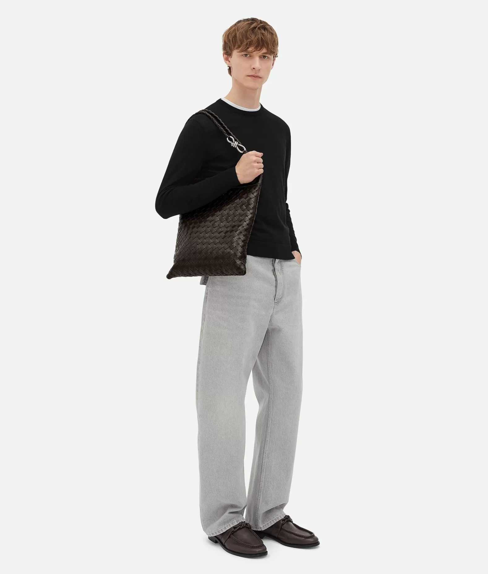 Shopper | A Tracolla^Bottega Veneta Messenger Andiamo Piatta Fondant