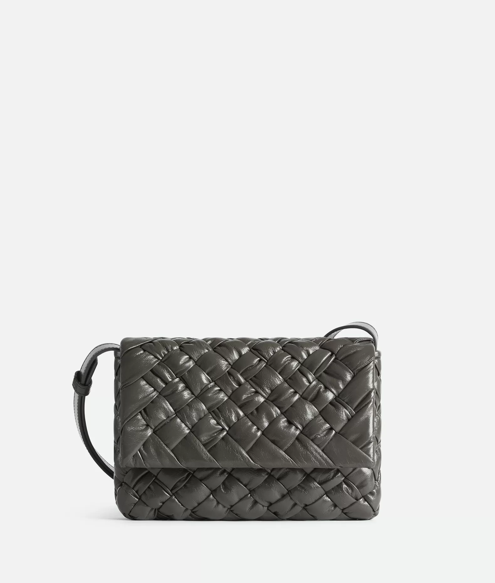 A Tracolla^Bottega Veneta Messenger Rumple Piccola Light graphite