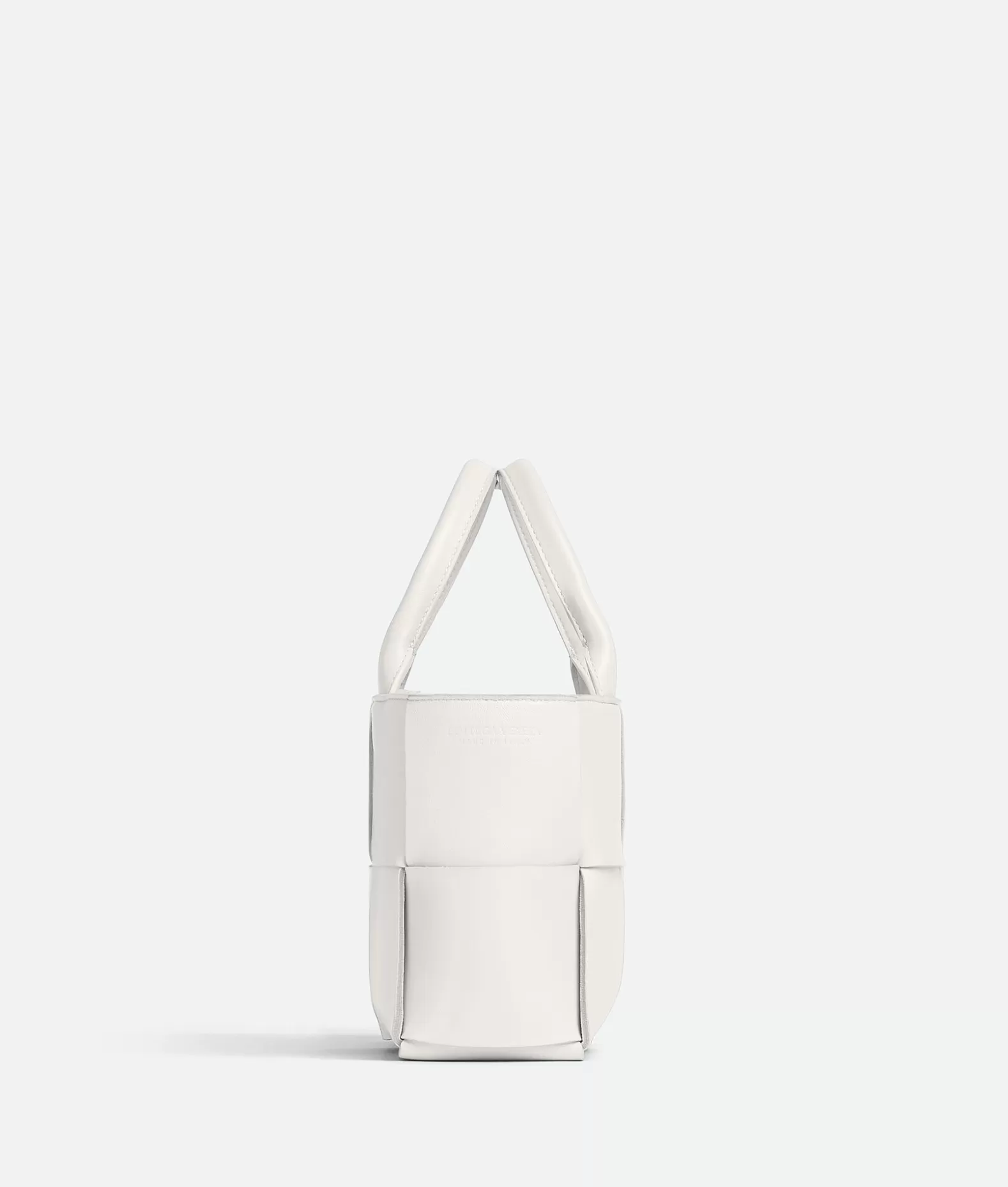 Mini^Bottega Veneta Mini Arco Tote White