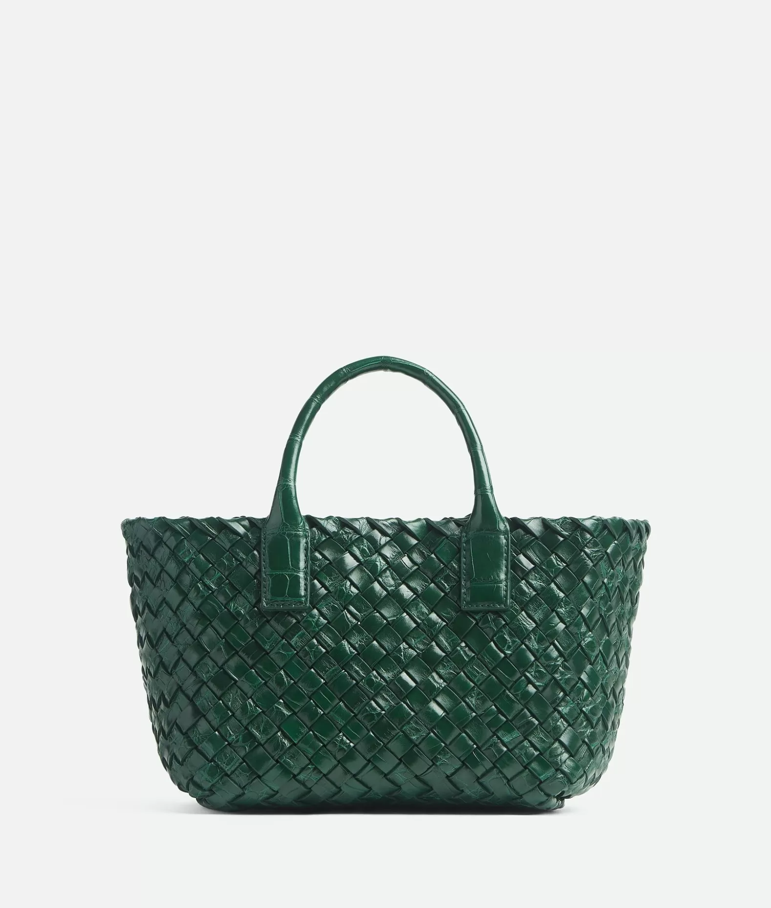 Mini^Bottega Veneta Mini Cabat Emerald green