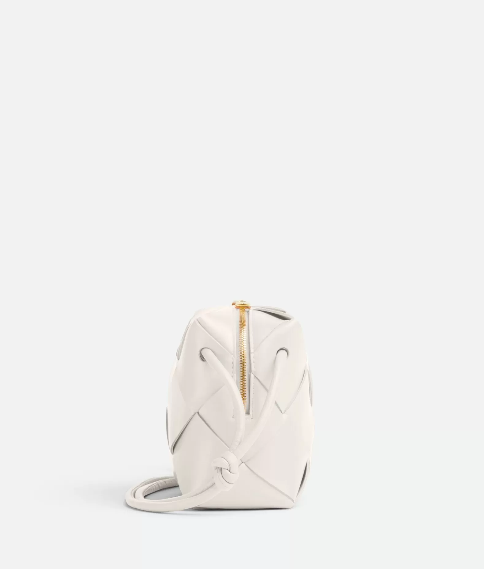 Mini^Bottega Veneta Mini Cassette Camera Bag White