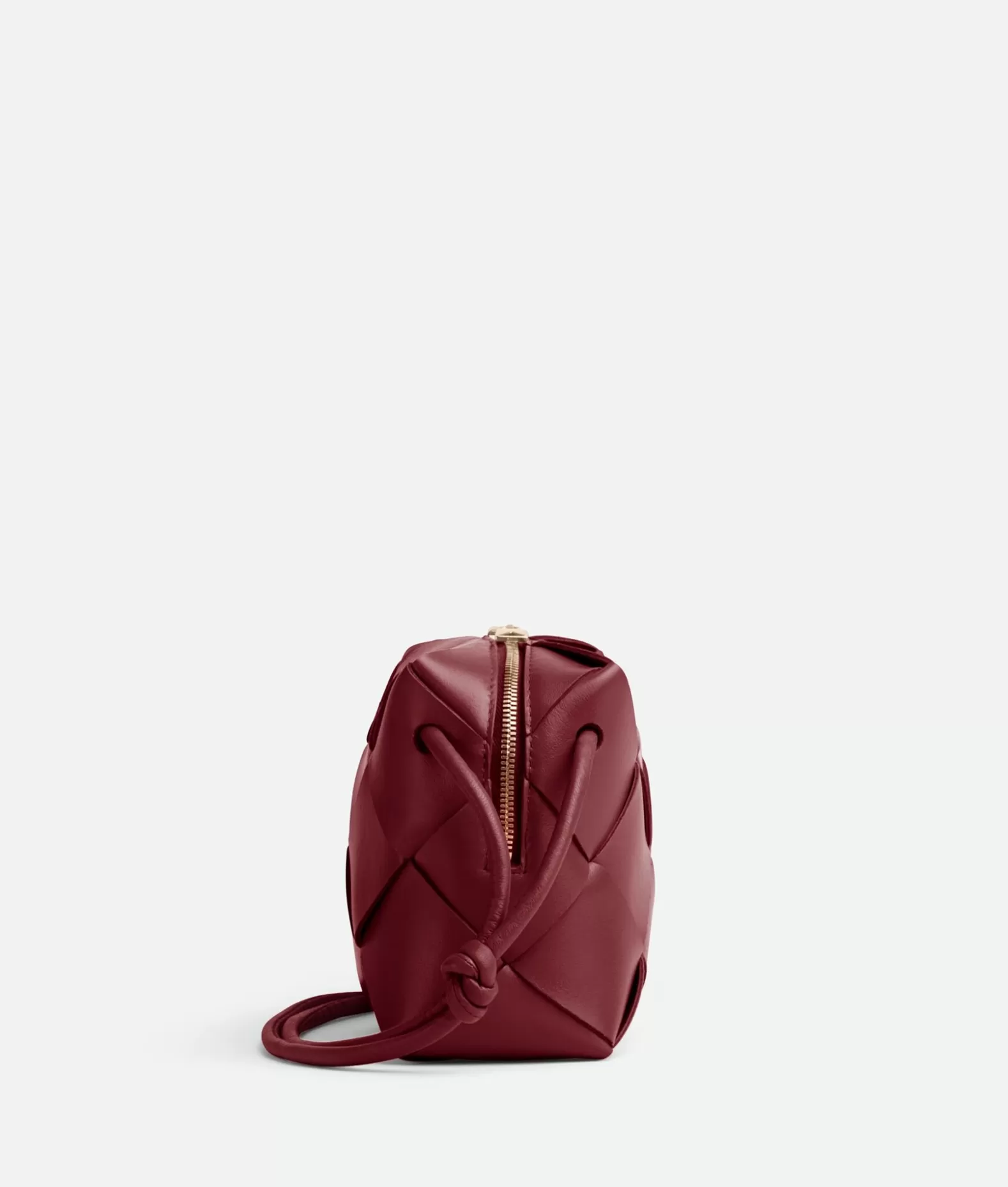 Mini^Bottega Veneta Mini Cassette Camera Bag Bordeaux