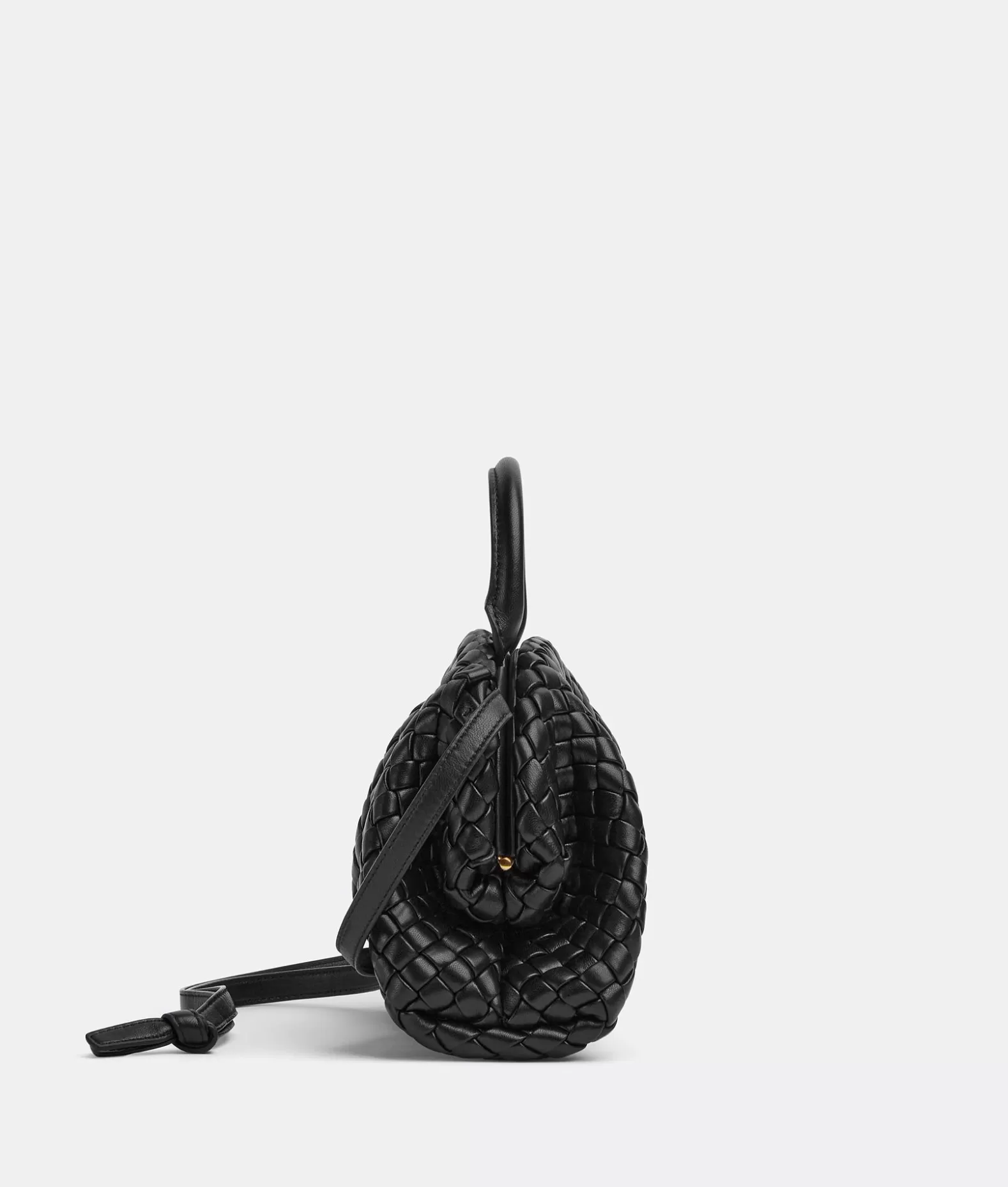 A Mano^Bottega Veneta Mini Handle Black