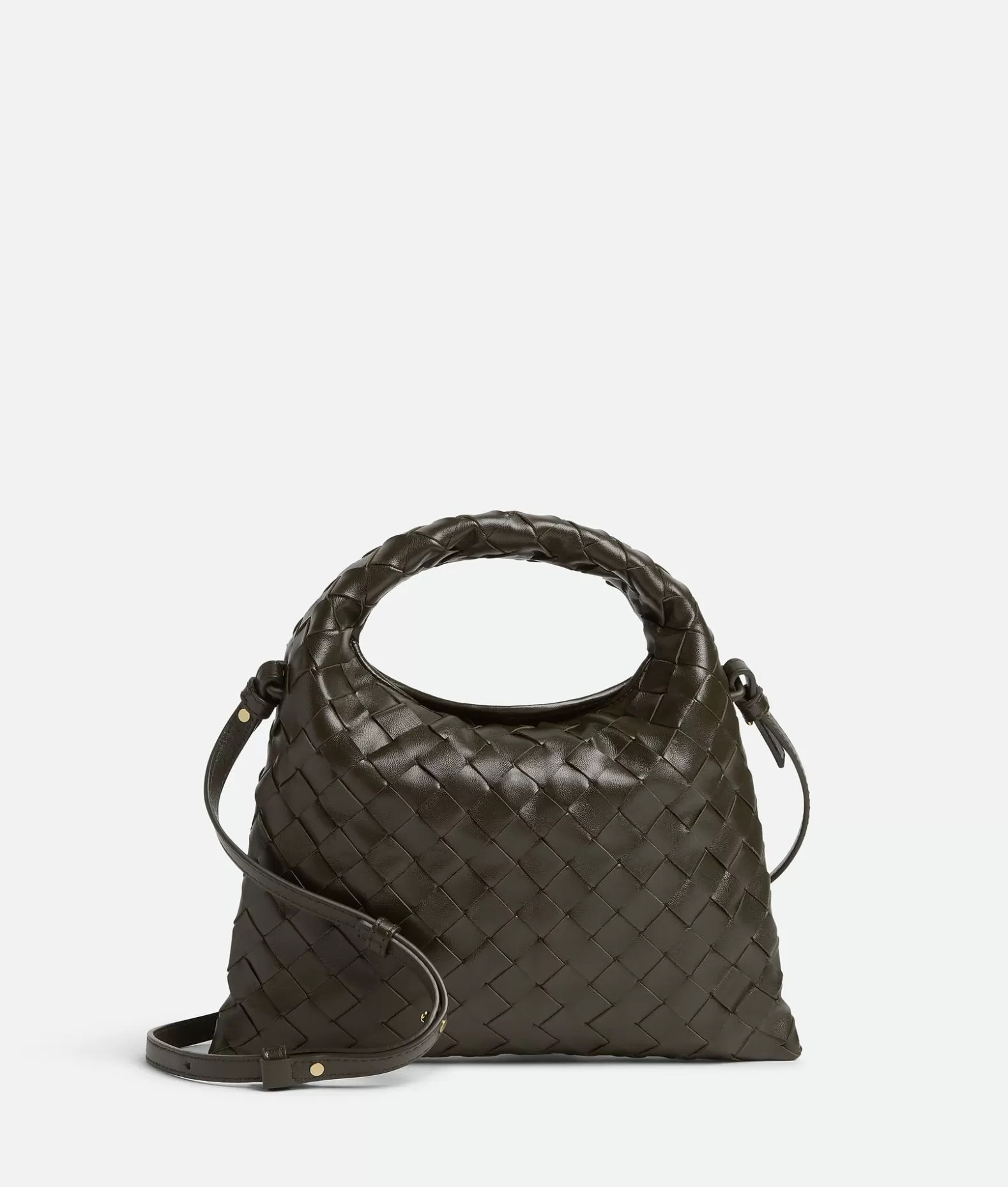 A Tracolla^Bottega Veneta Mini Hop Kaki