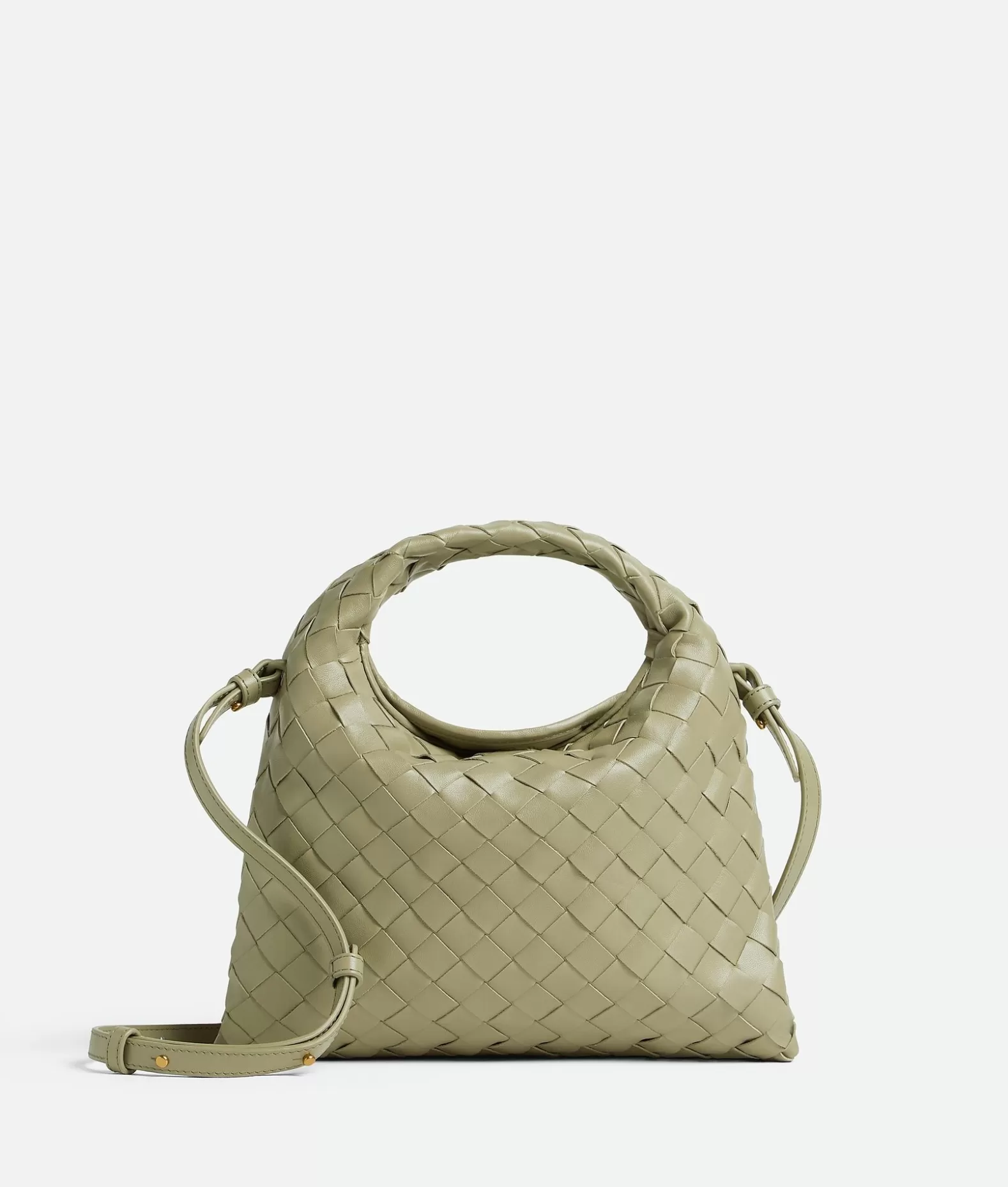 A Tracolla | Mini^Bottega Veneta Mini Hop Travertine