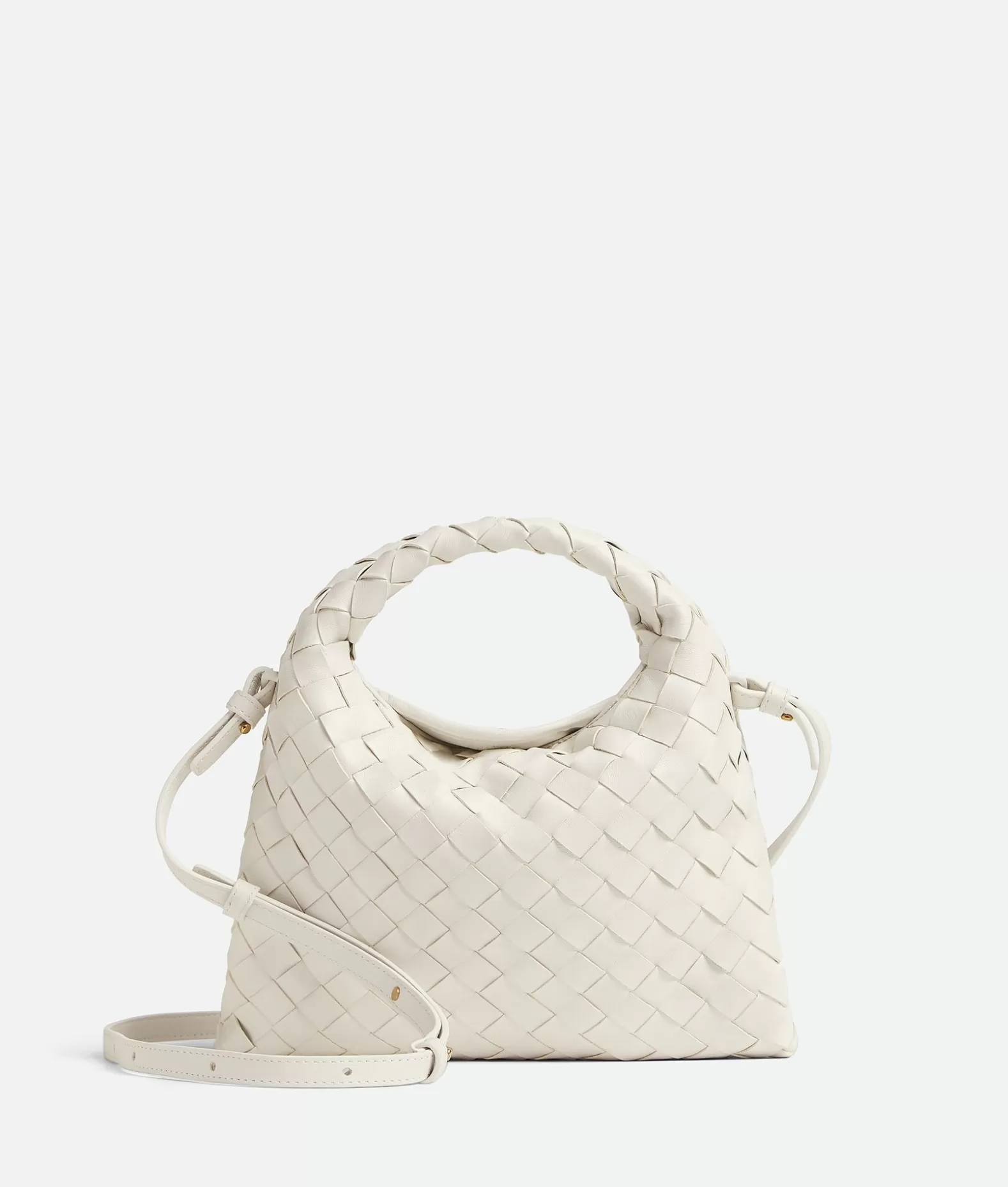 A Tracolla | Mini^Bottega Veneta Mini Hop White