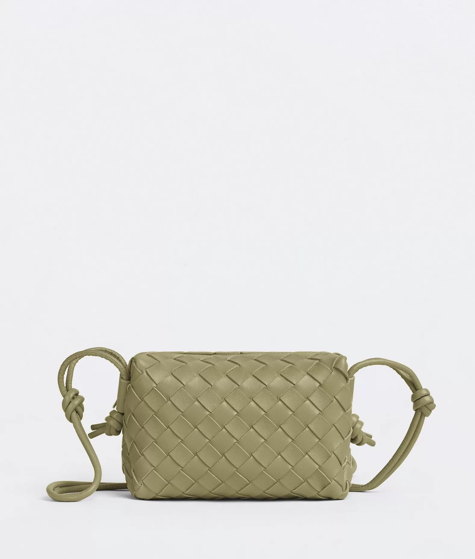 Mini^Bottega Veneta Mini Loop Camera Bag Travertine