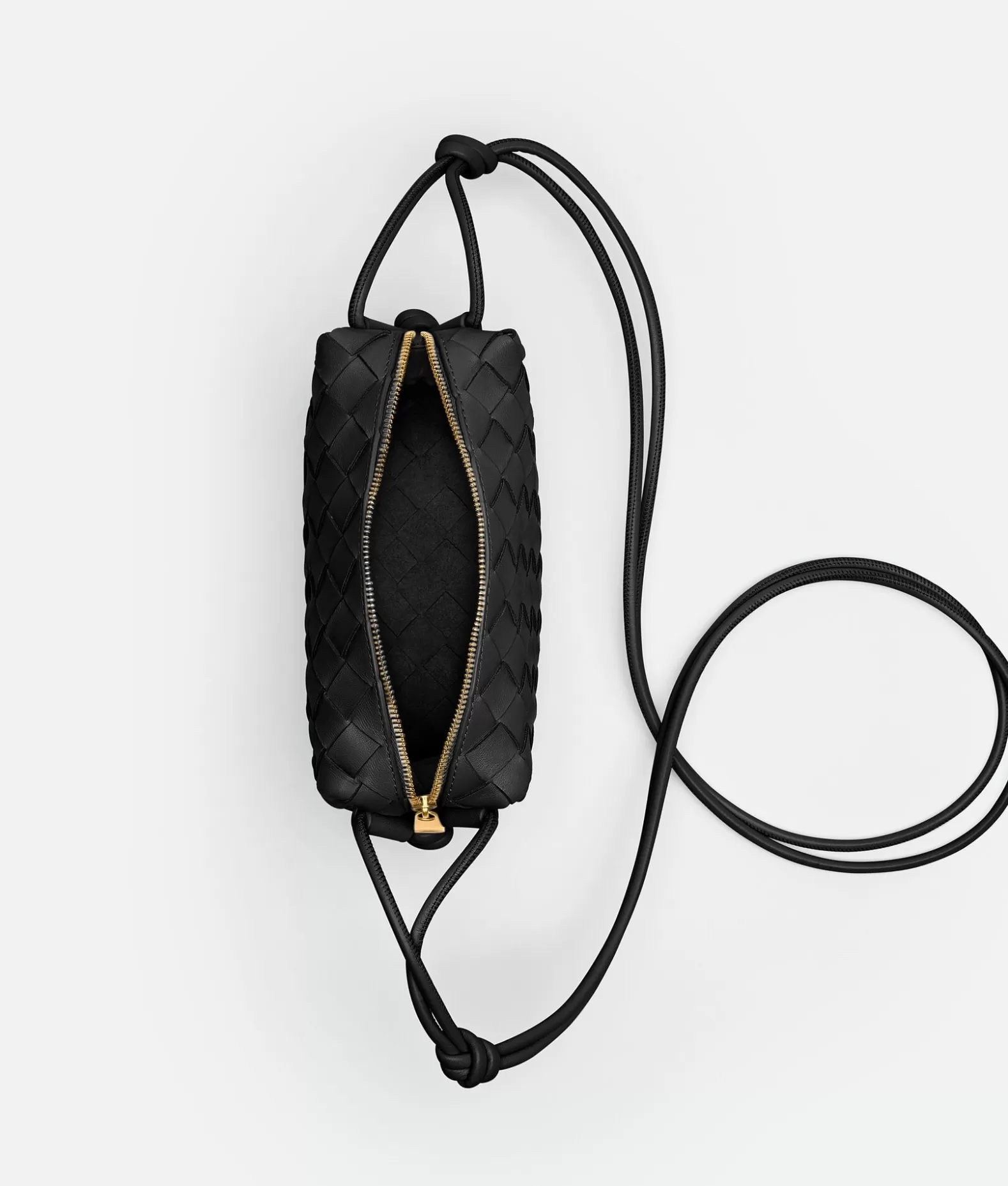 A Tracolla | Mini^Bottega Veneta Mini Loop Camera Bag Black