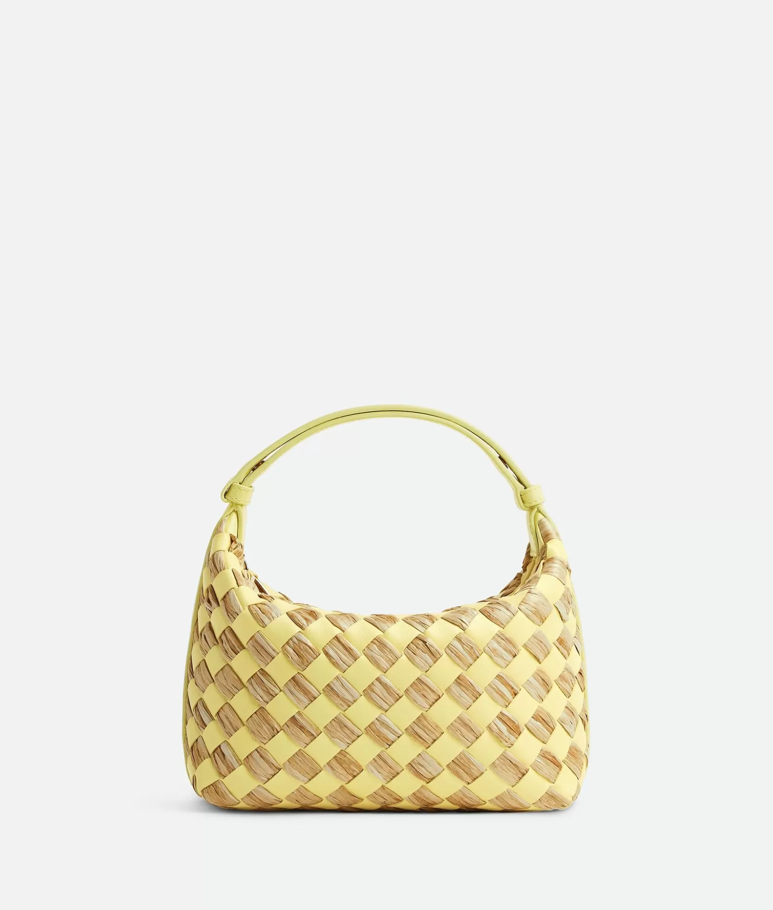 Mini^Bottega Veneta Mini Wallace Sherbert/natural