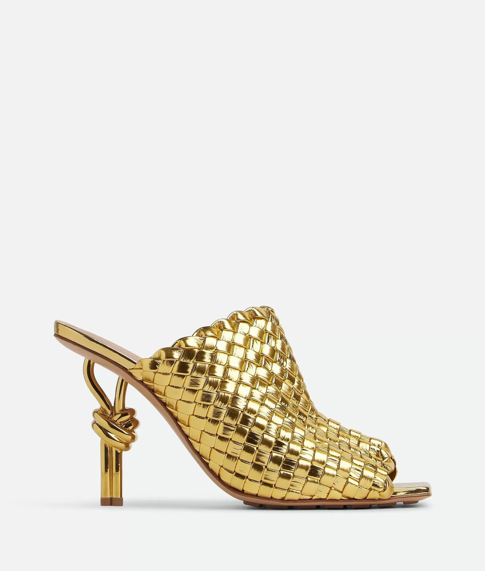 Sandali^Bottega Veneta Mule Knot Gold