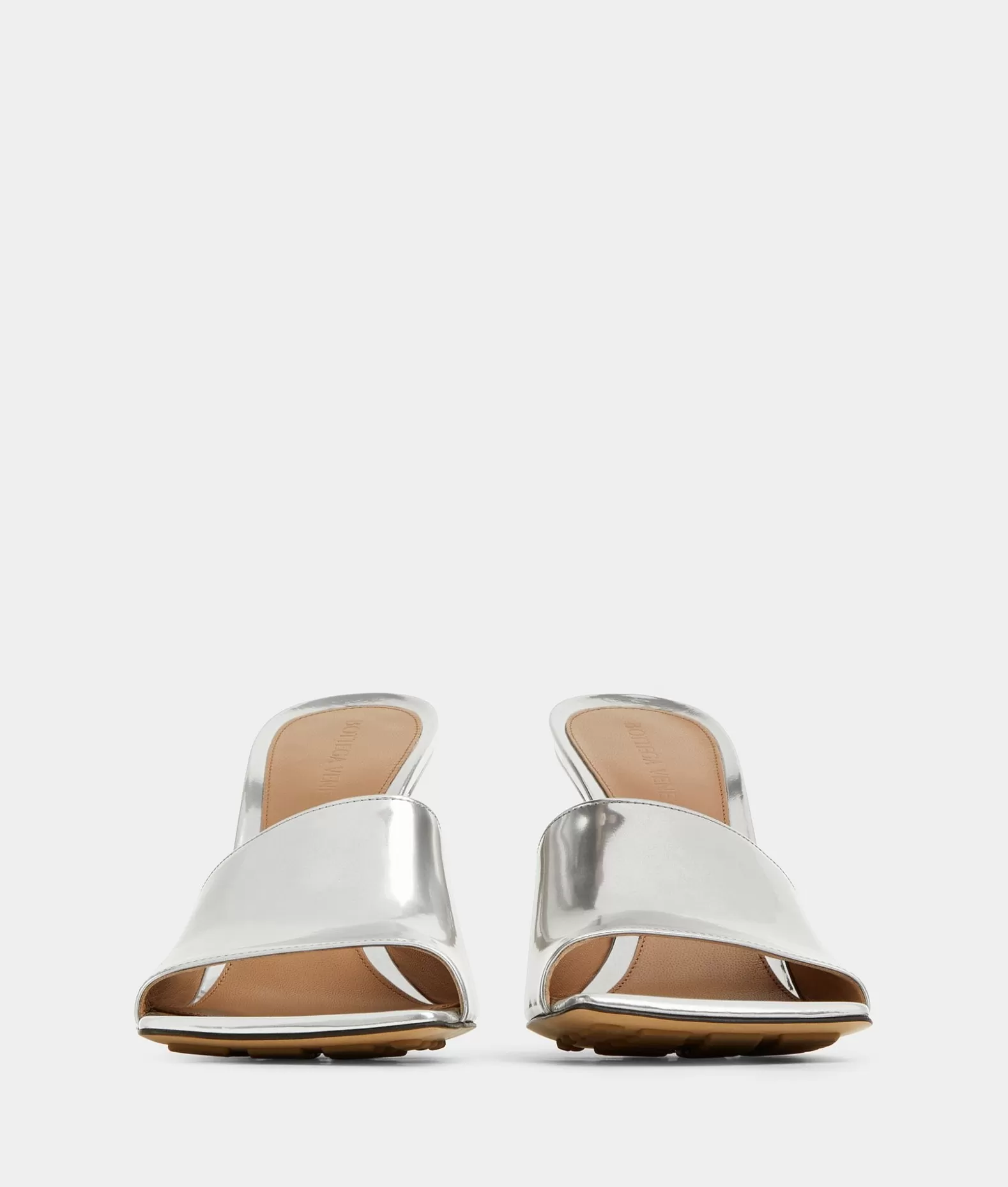 Sandali^Bottega Veneta Mule Stretch Silver