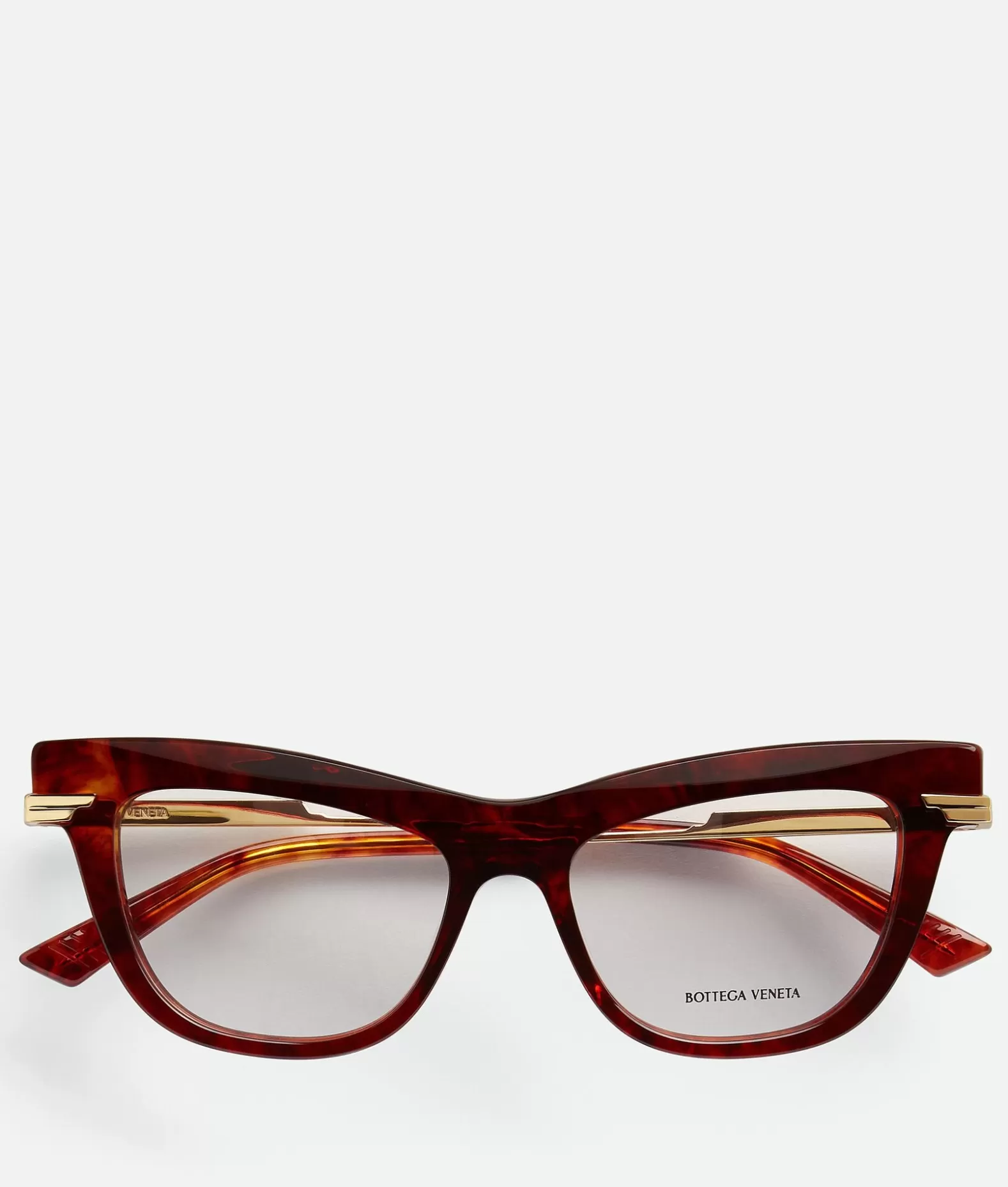 Occhiali Da Vista^Bottega Veneta Occhiali Cat Eye Classic Recycled In Acetato Havana/transparent