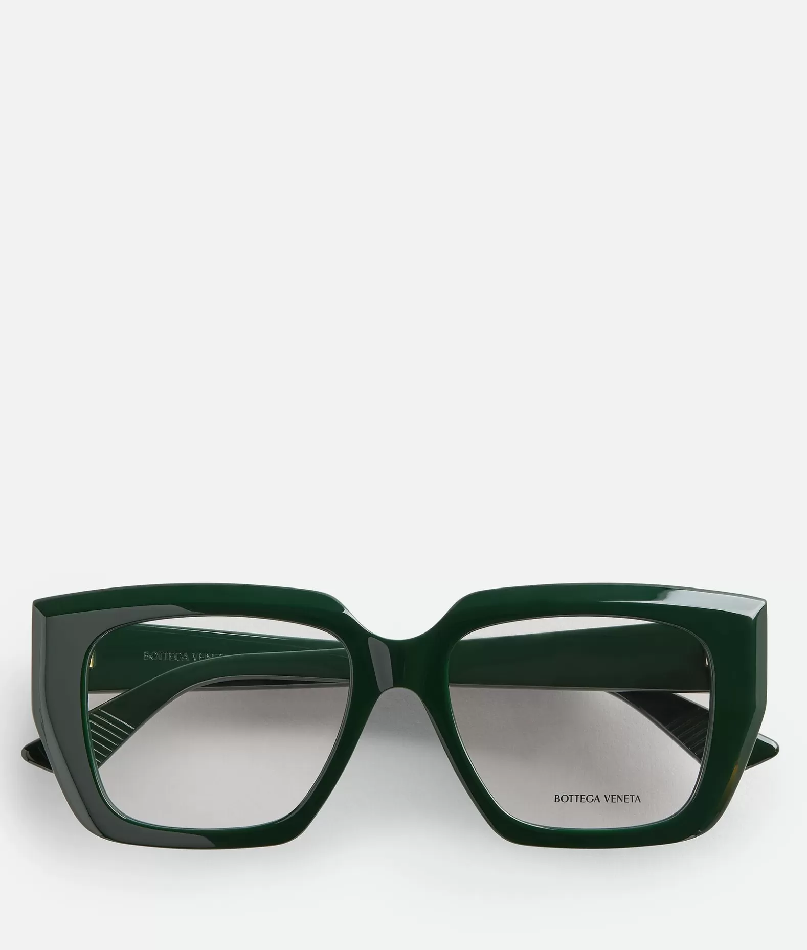 Occhiali Da Vista | Occhiali Da Vista^Bottega Veneta Occhiali Quadrati Classic In Acetato Green/transparent