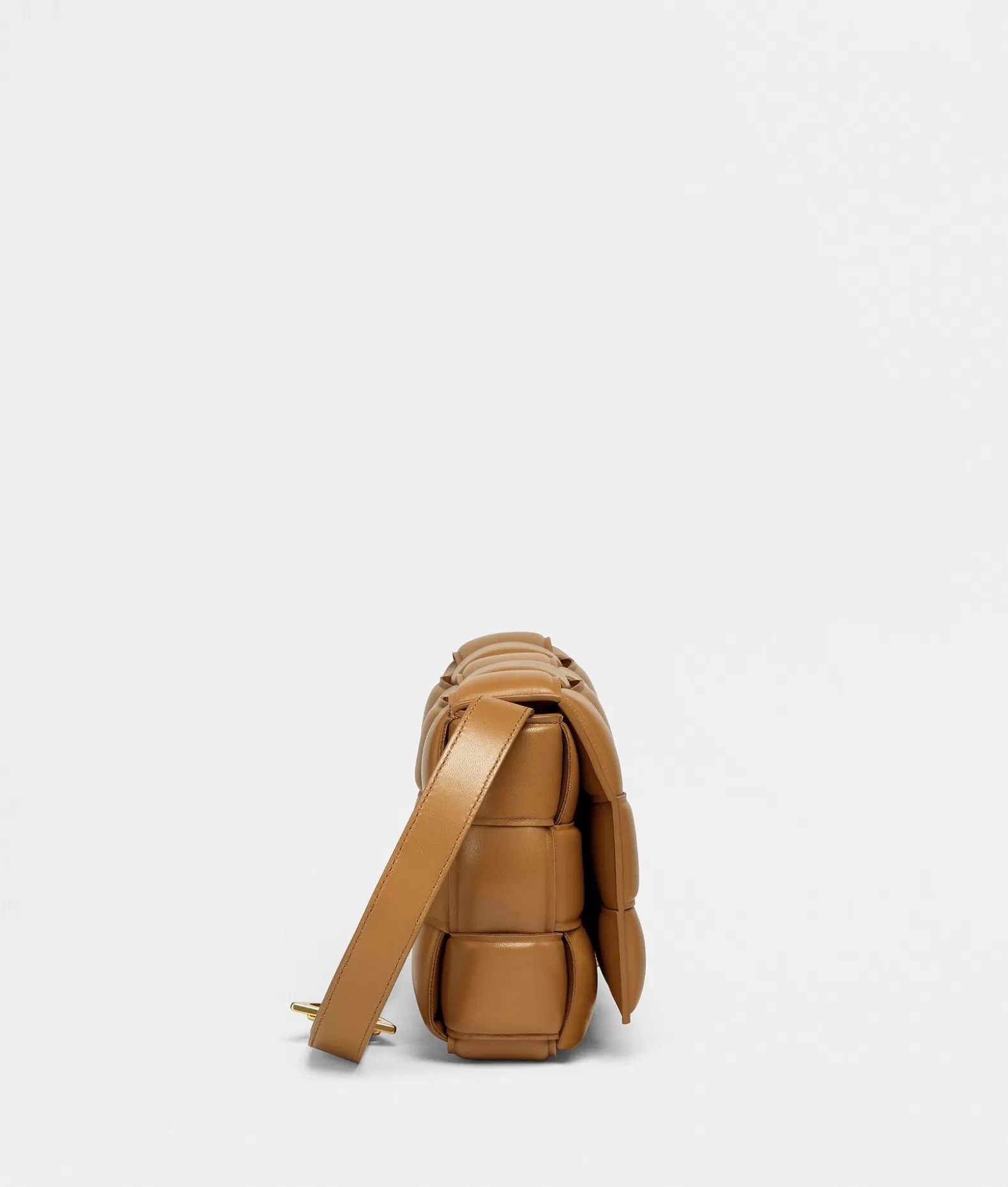 A Tracolla^Bottega Veneta Padded Cassette Caramel