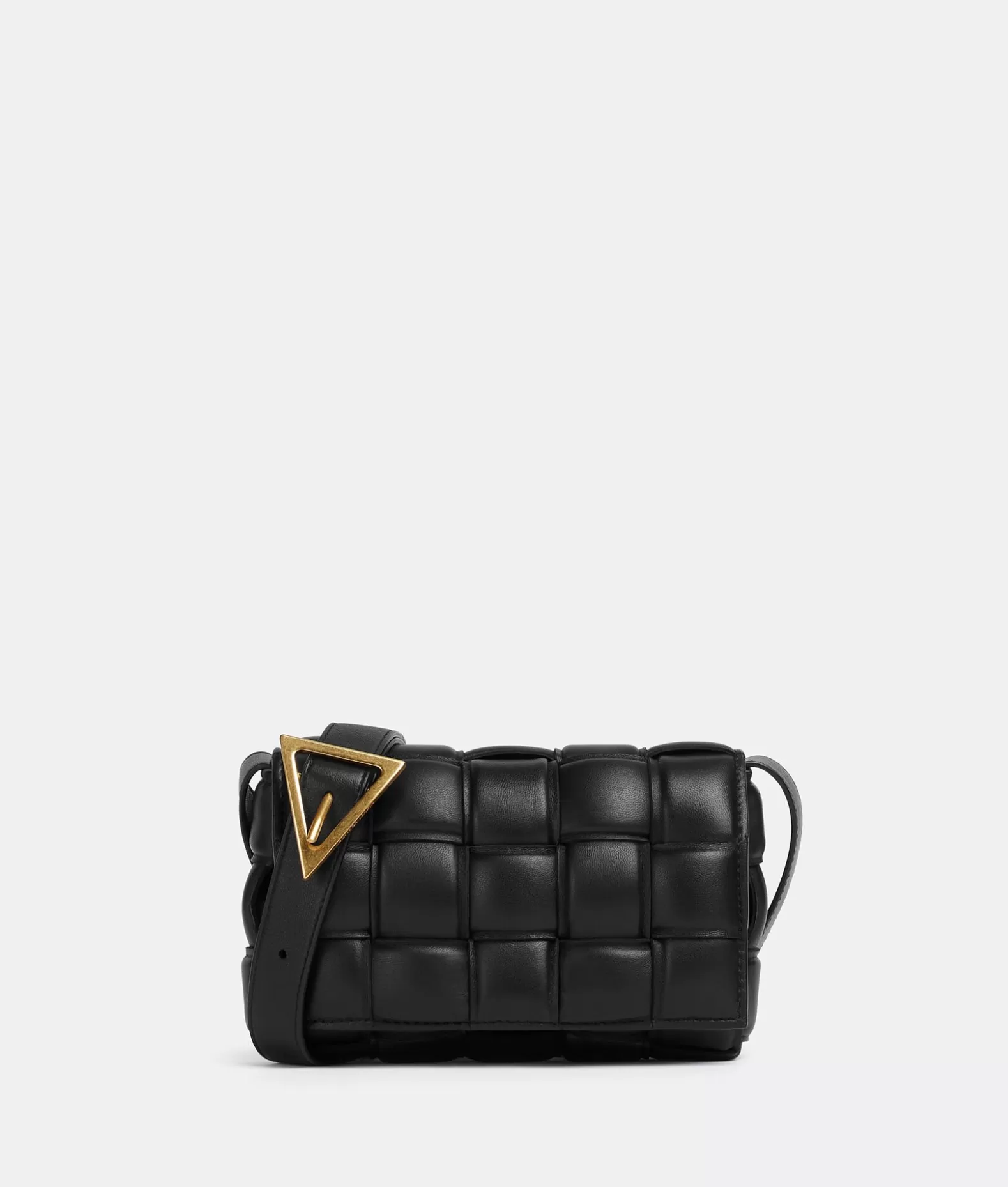 A Tracolla^Bottega Veneta Padded Cassette Piccola Black