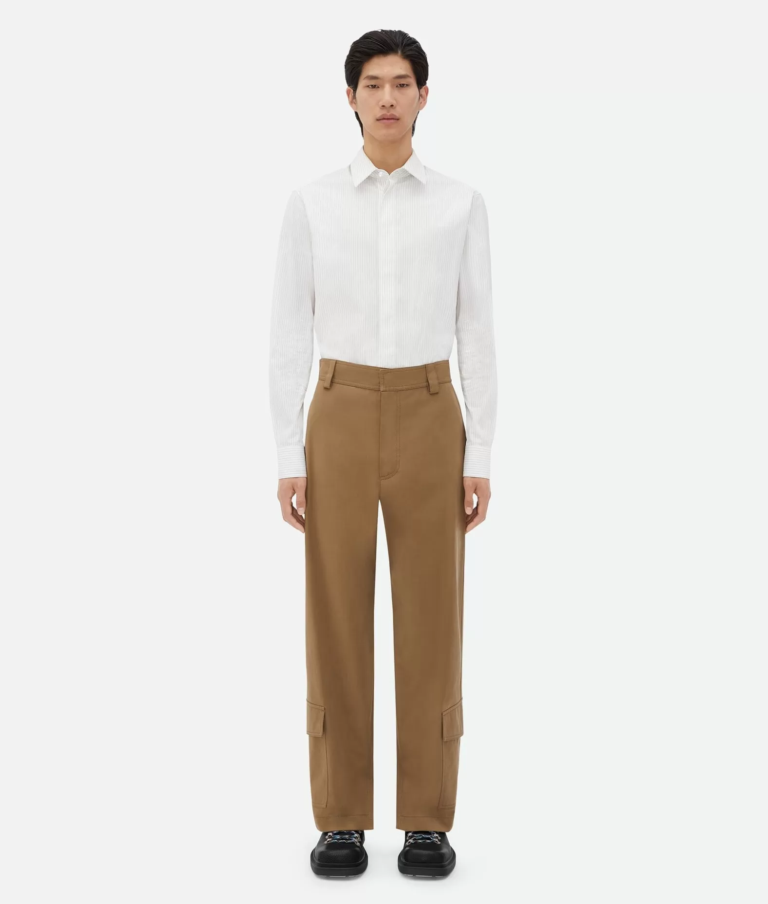 Pantaloni E Shorts^Bottega Veneta Pantaloni Cargo In Gabardine Di Cotone Dark sand