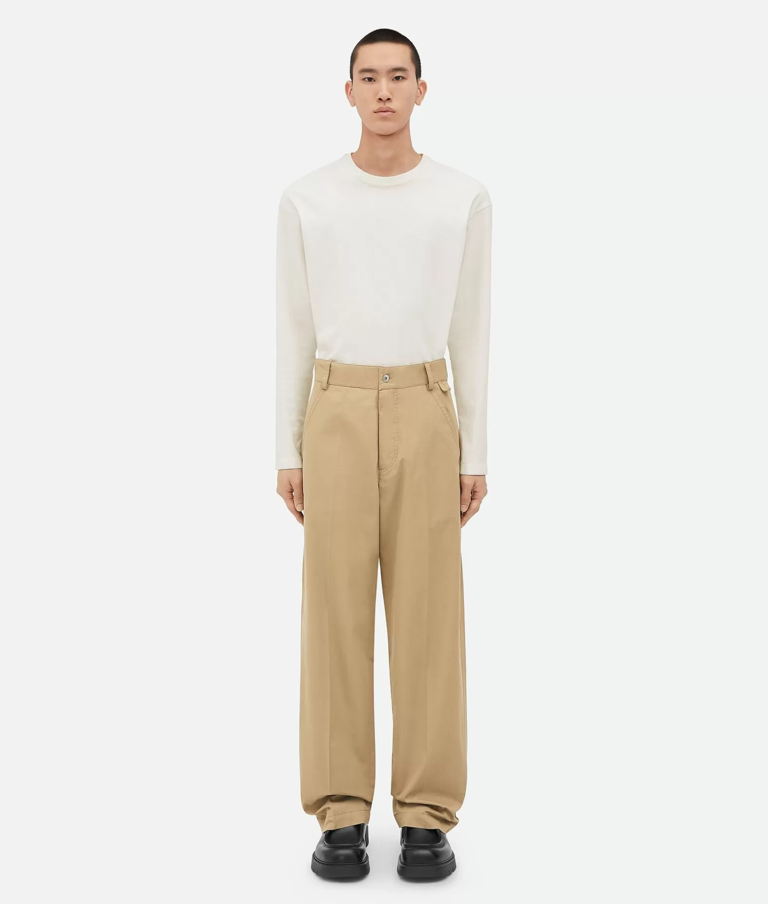 Pantaloni E Shorts^Bottega Veneta Pantaloni Cargo In Twill Di Cotone Leggero Desert taupe