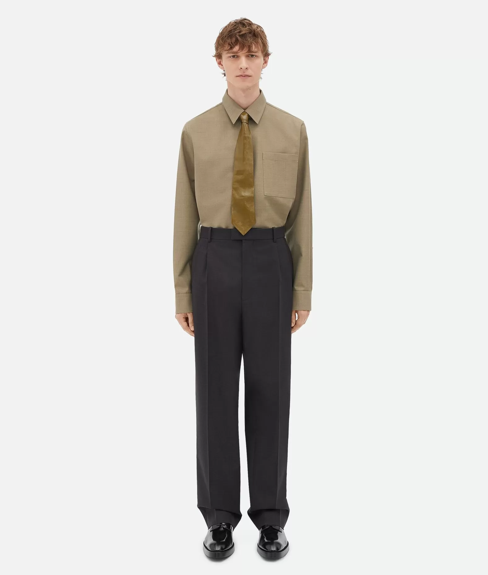 Pantaloni E Shorts^Bottega Veneta Pantaloni In Lana Sartoriale Leggera Charcoal melange