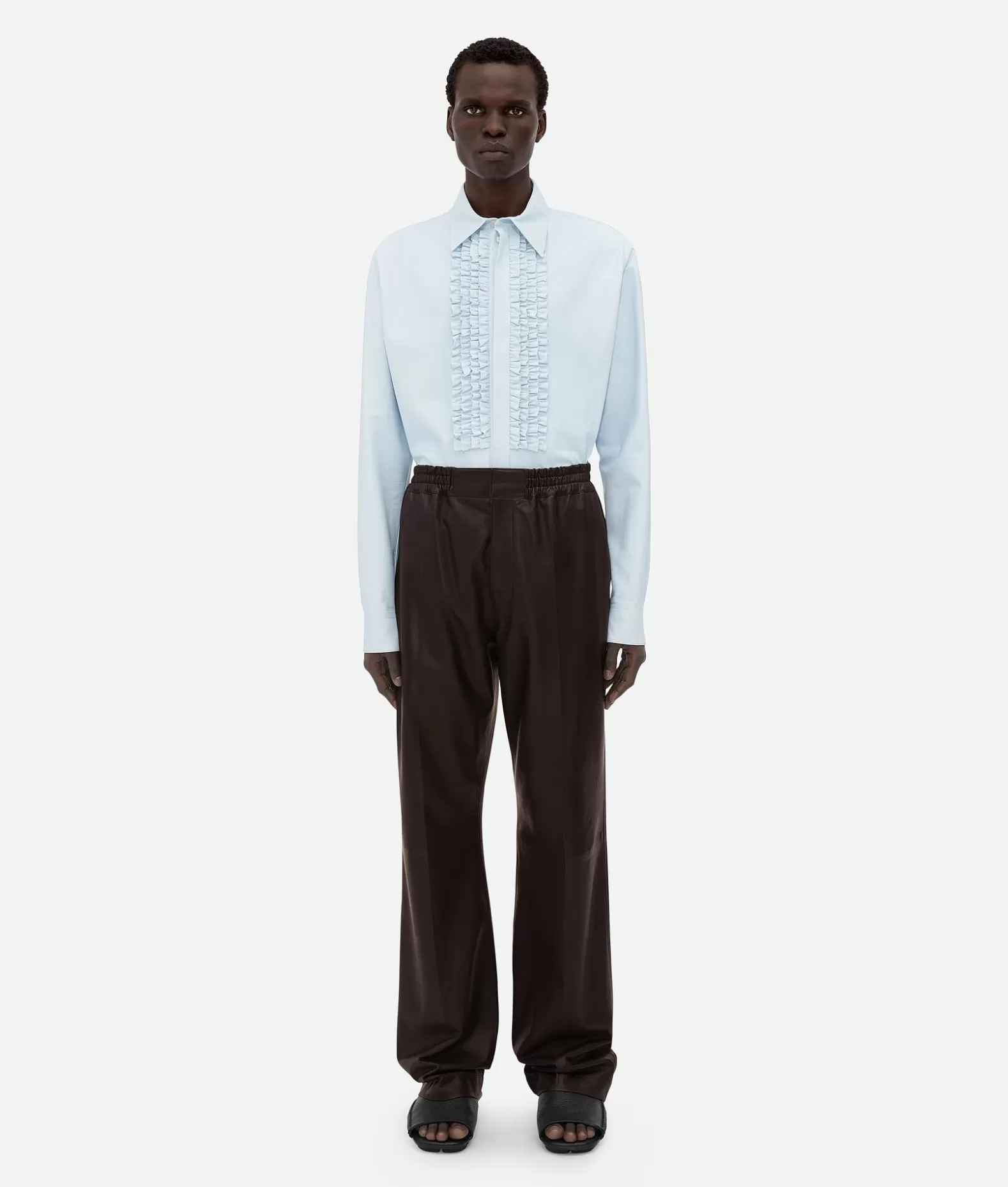 Pantaloni E Shorts | Pelle^Bottega Veneta Pantaloni In Pelle Fondant