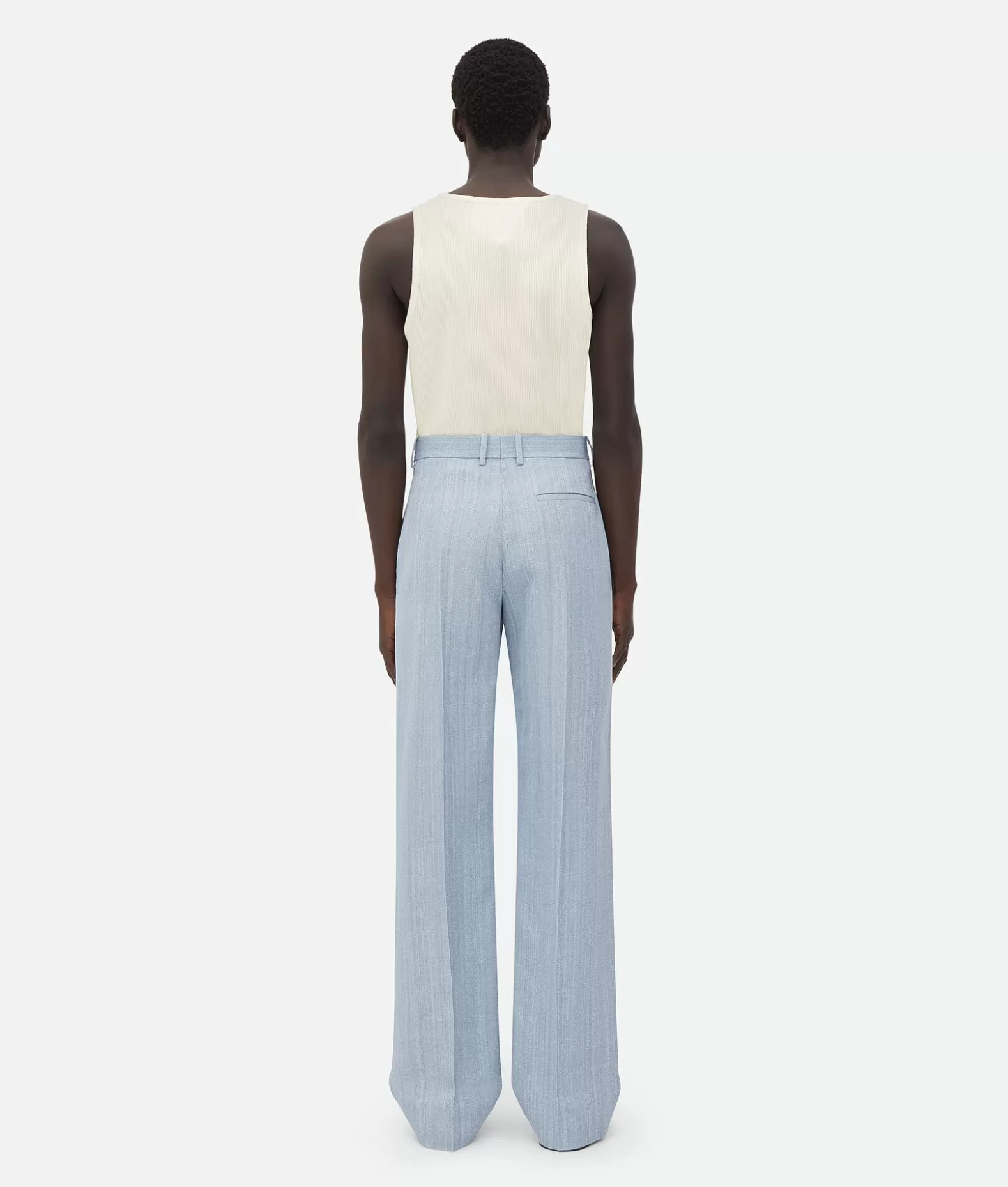 Pantaloni E Shorts^Bottega Veneta Pantaloni In Seta Di Viscosa Con Dettaglio Ricamato River/cloud