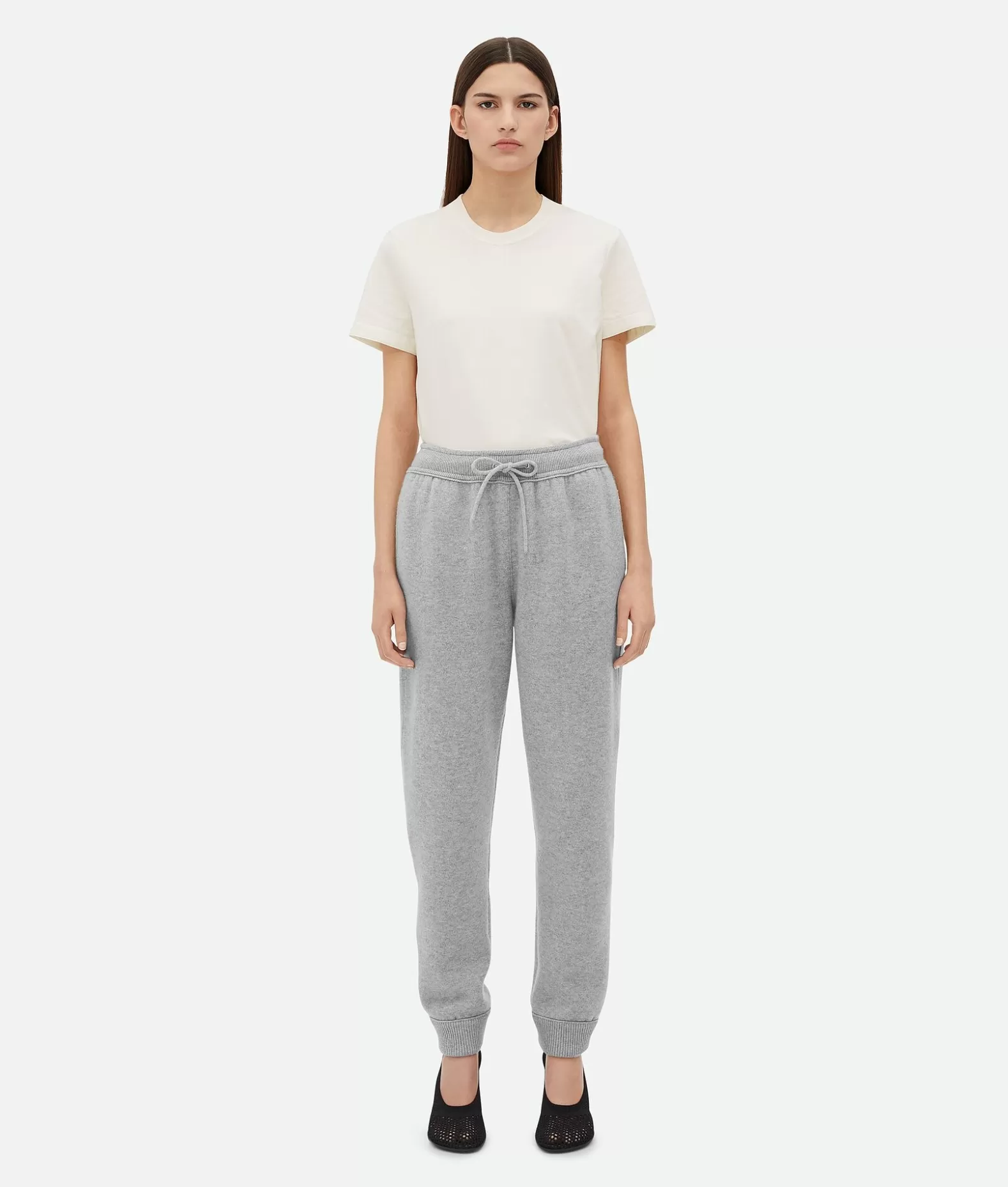 Pantaloni E Shorts^Bottega Veneta Pantaloni Jogger In Cashmere Light grey melange