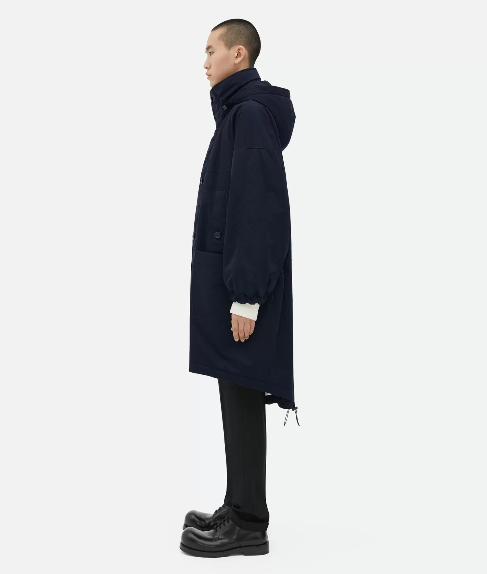 Cappotti^Bottega Veneta Parka Imbottito In Tech Nylon Dark navy