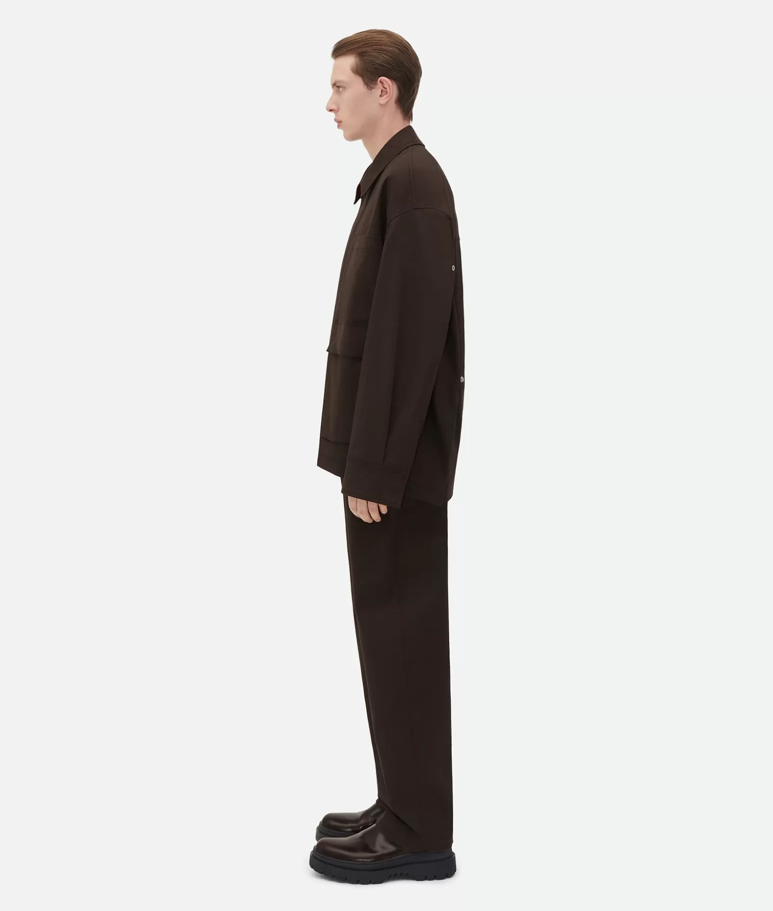 Giacche^Bottega Veneta Parka In Cotone Stretch Bicolore Fondant