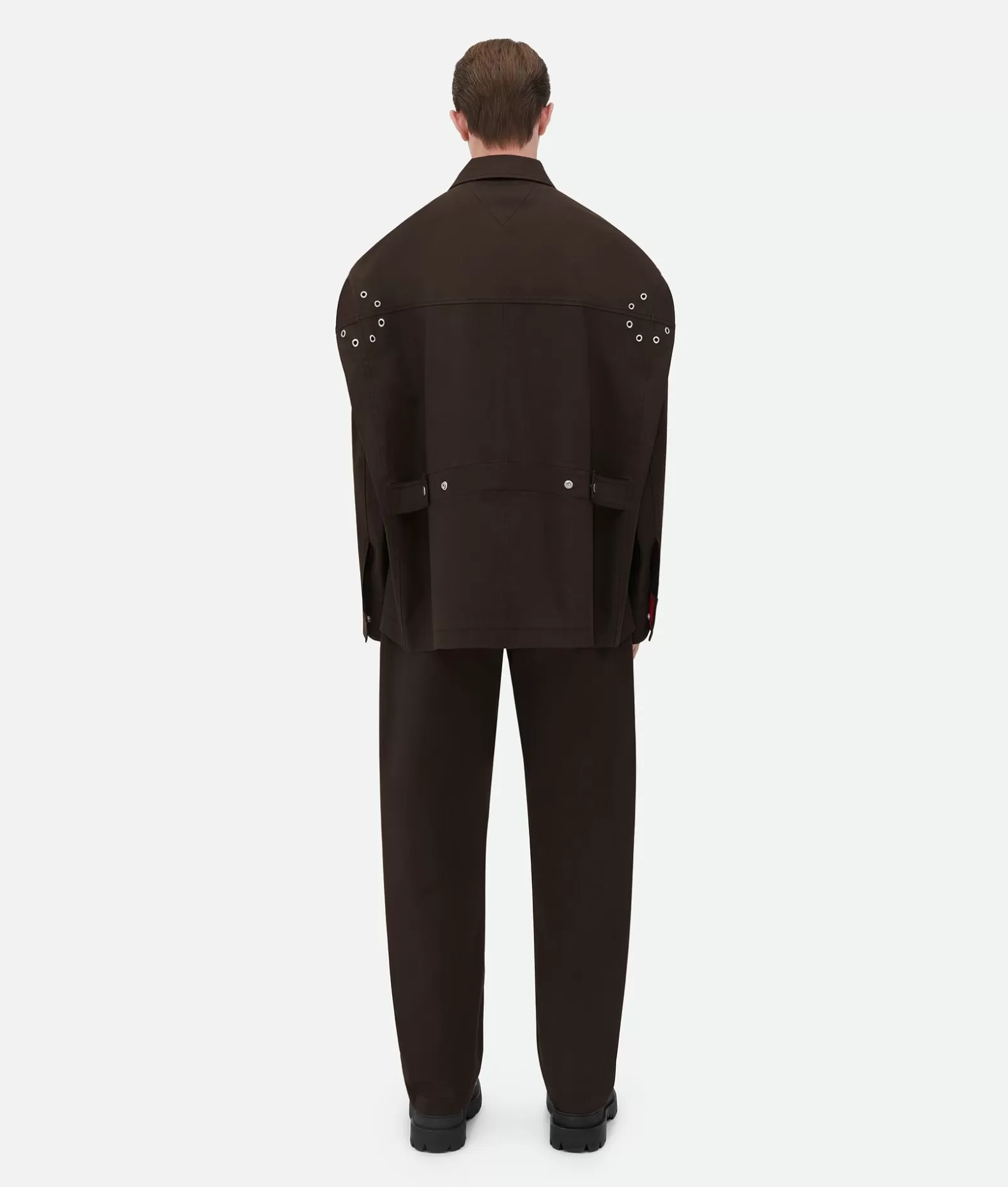 Giacche^Bottega Veneta Parka In Cotone Stretch Bicolore Fondant
