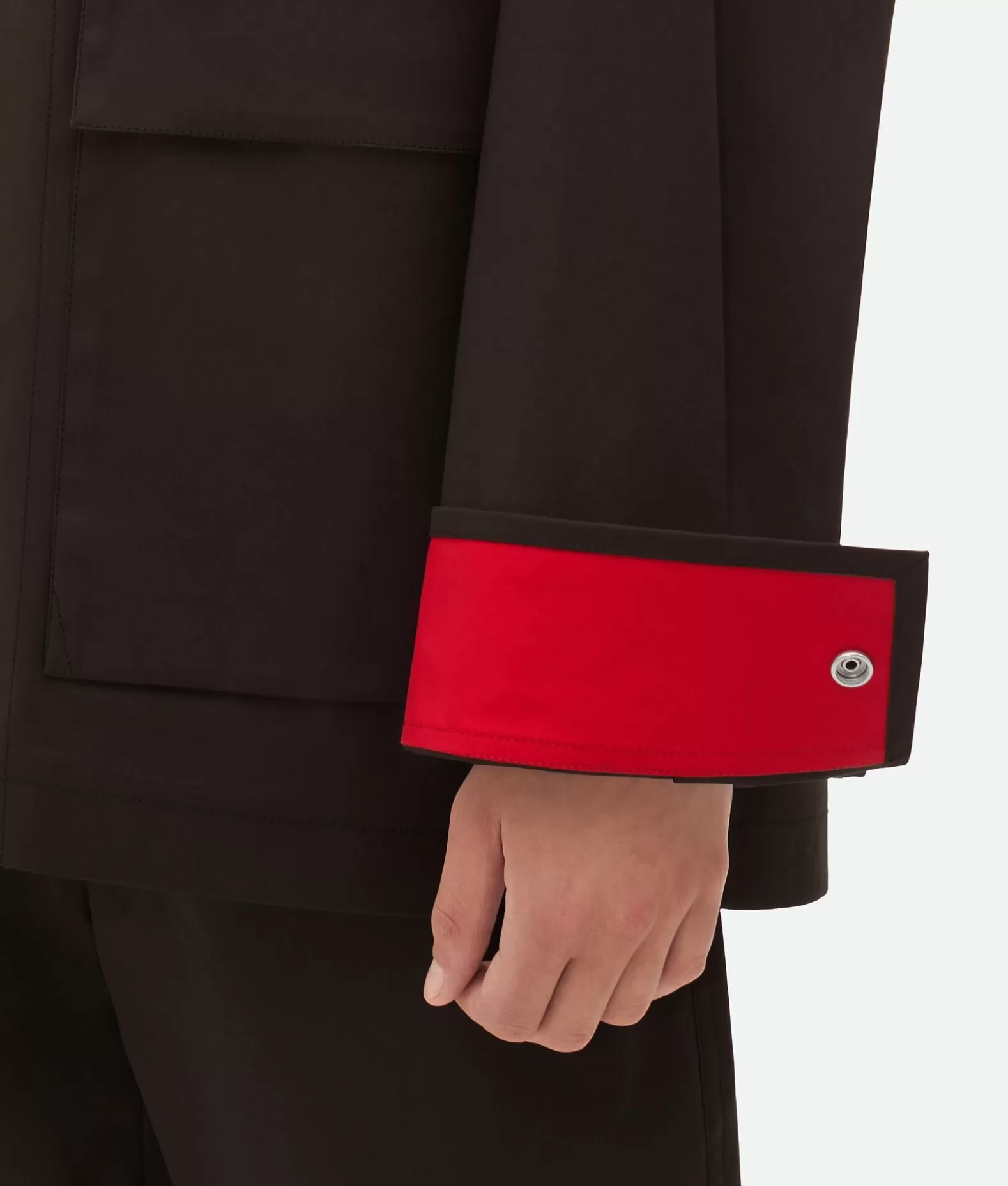 Giacche^Bottega Veneta Parka In Cotone Stretch Bicolore Fondant