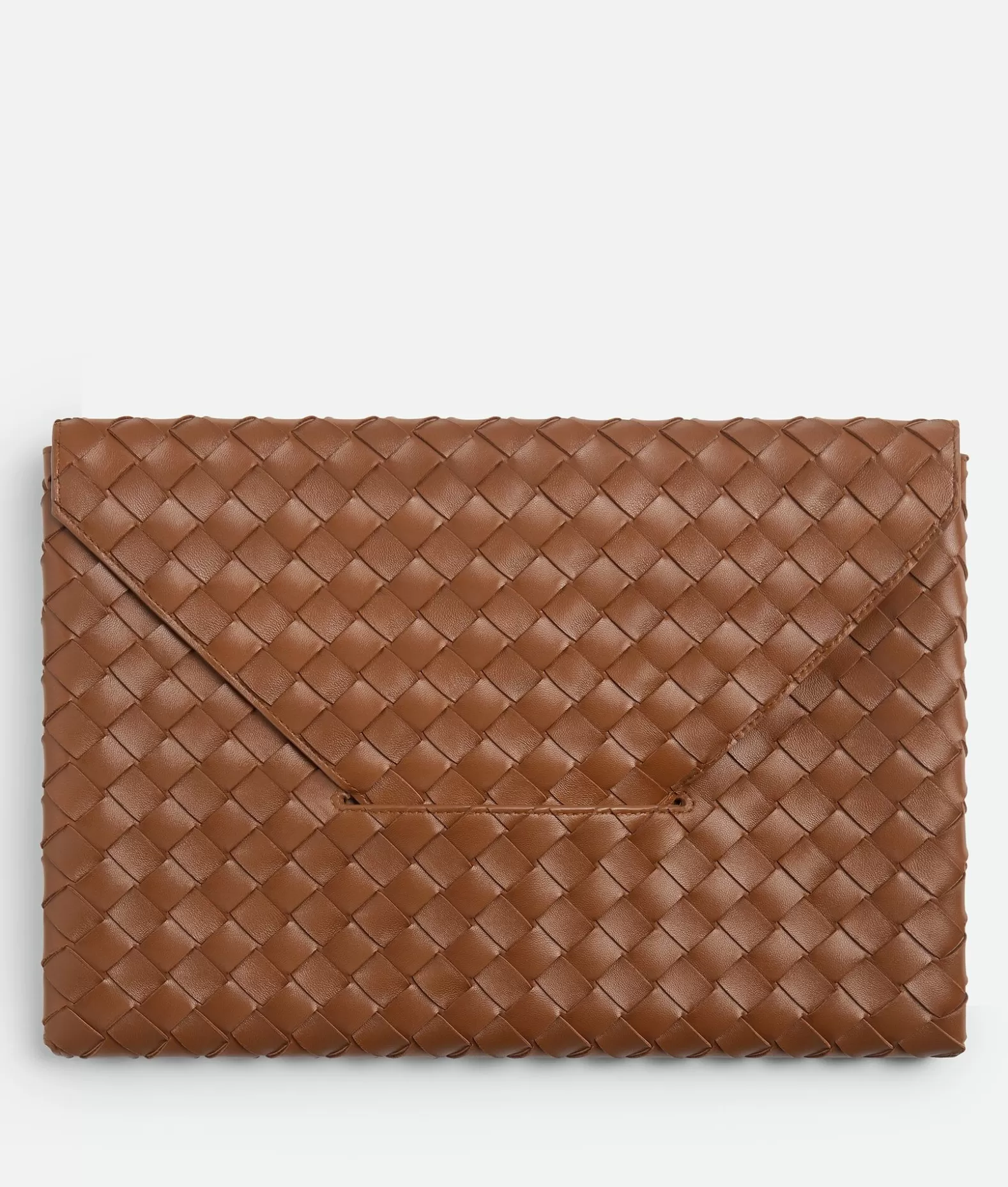 Pochettes^Bottega Veneta Pochette A Busta Origami Grande Cognac