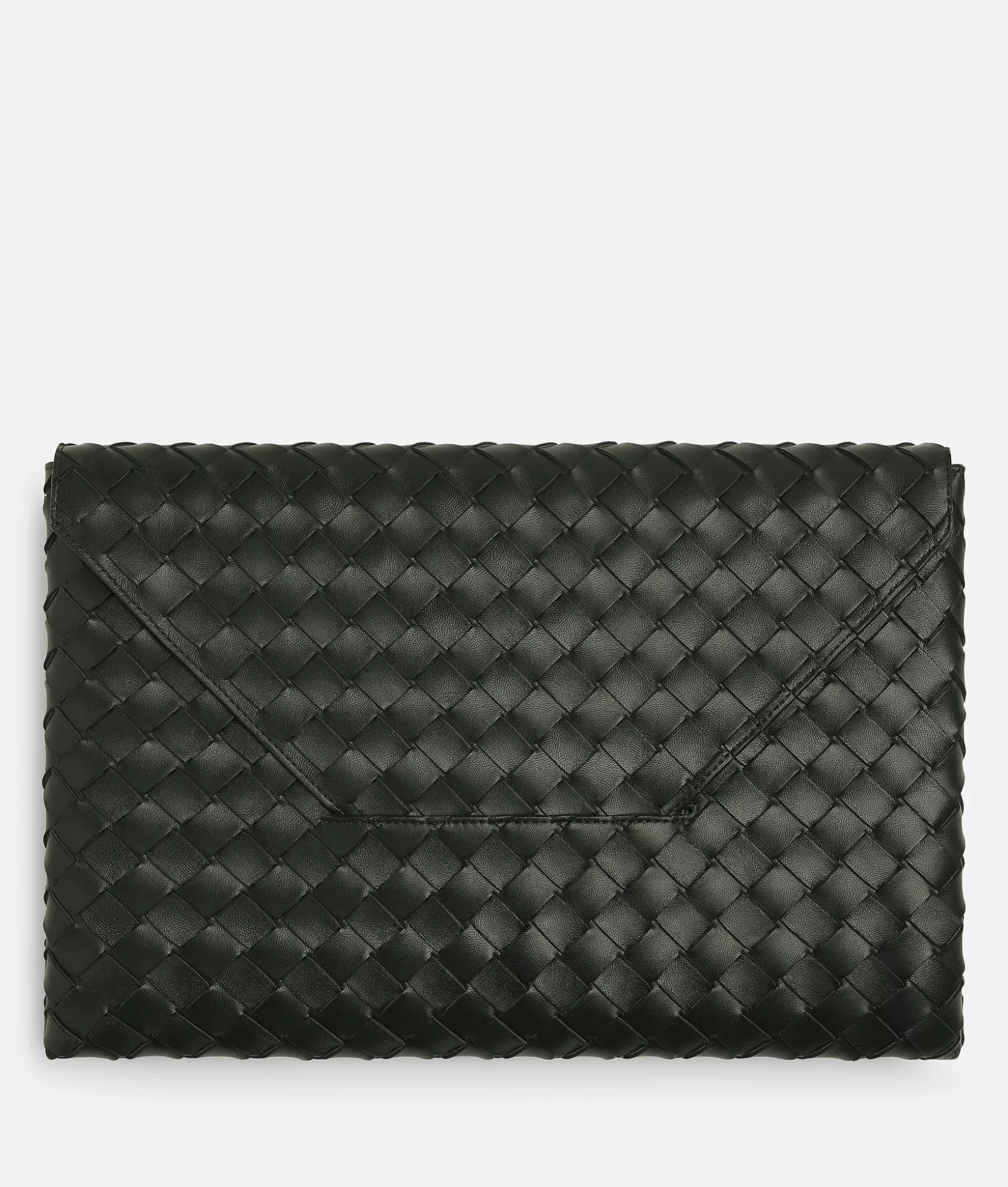 Pochettes^Bottega Veneta Pochette Envelope Origami Grande Dark green