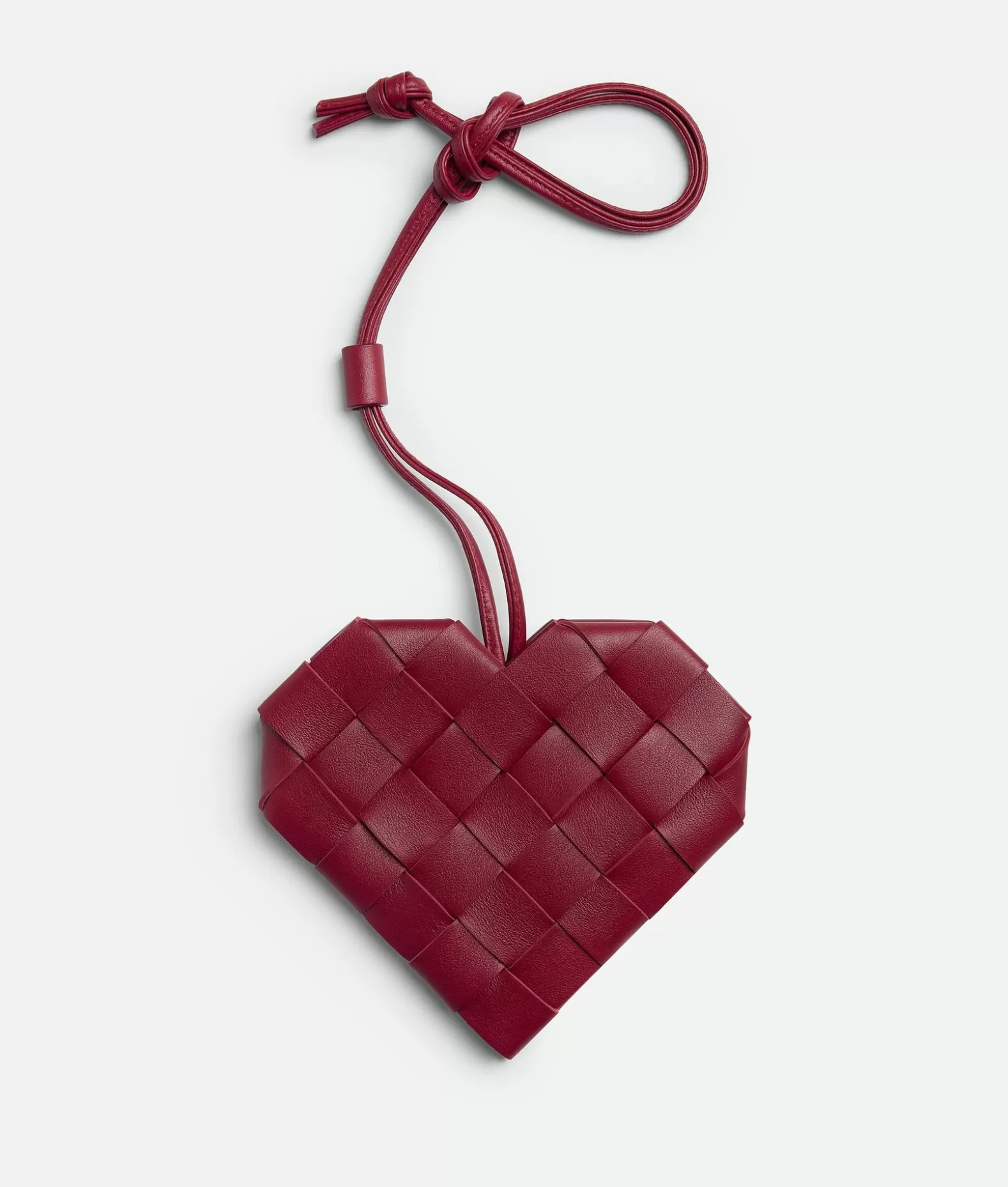 Pochettes^Bottega Veneta Pochette Heart Intreccio Dark red