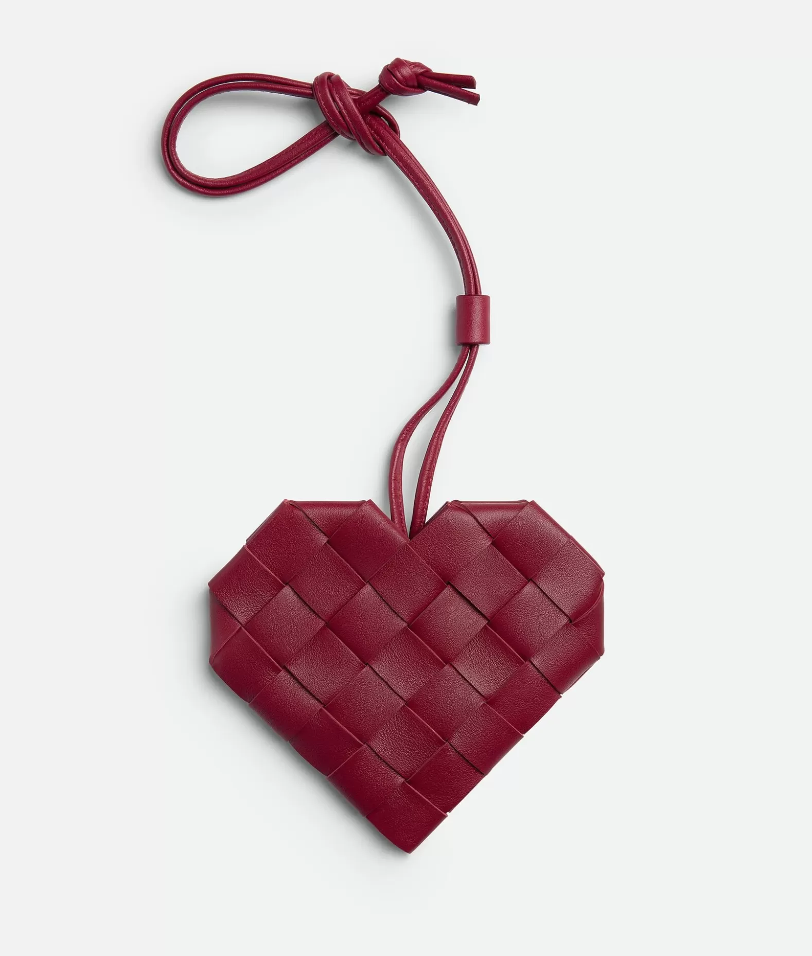 Pochettes^Bottega Veneta Pochette Heart Intreccio Dark red