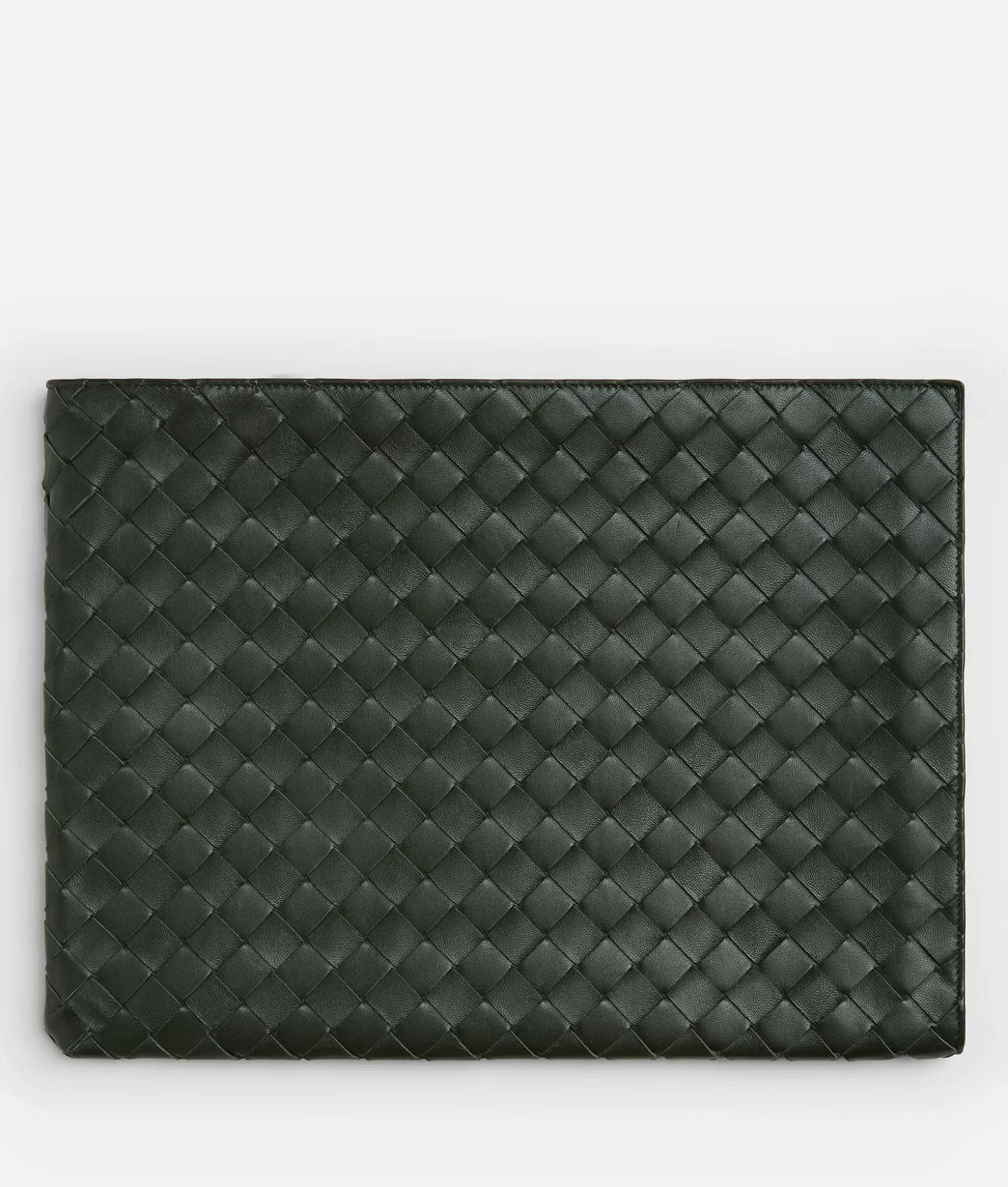 Pochettes^Bottega Veneta Pochette Intrecciato Con Mezza Zip Dark green