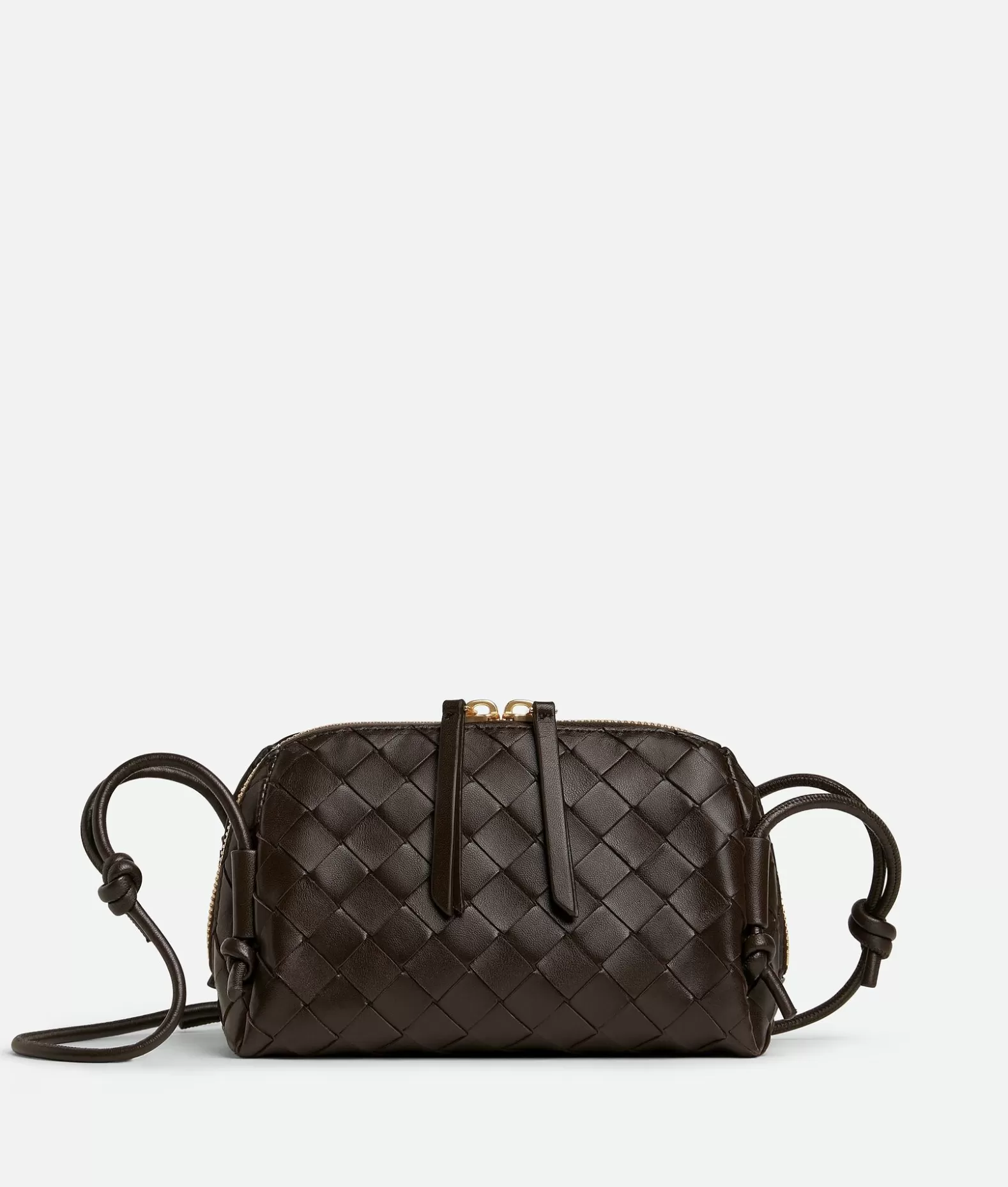 Mini^Bottega Veneta Pochette Intrecciato Concert Fondant