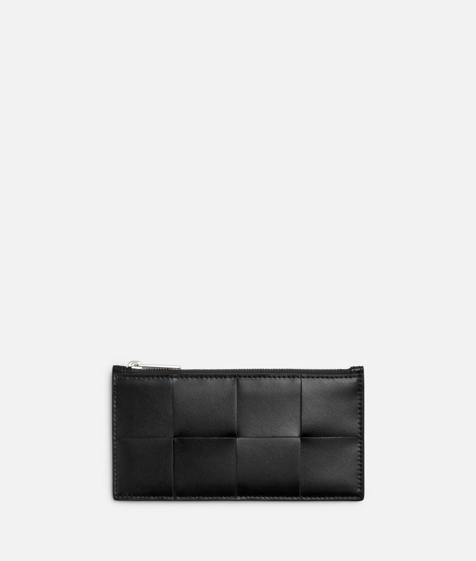 Porta Carte^Bottega Veneta Porta Carte Cassette Lungo Con Zip Black/parakeet