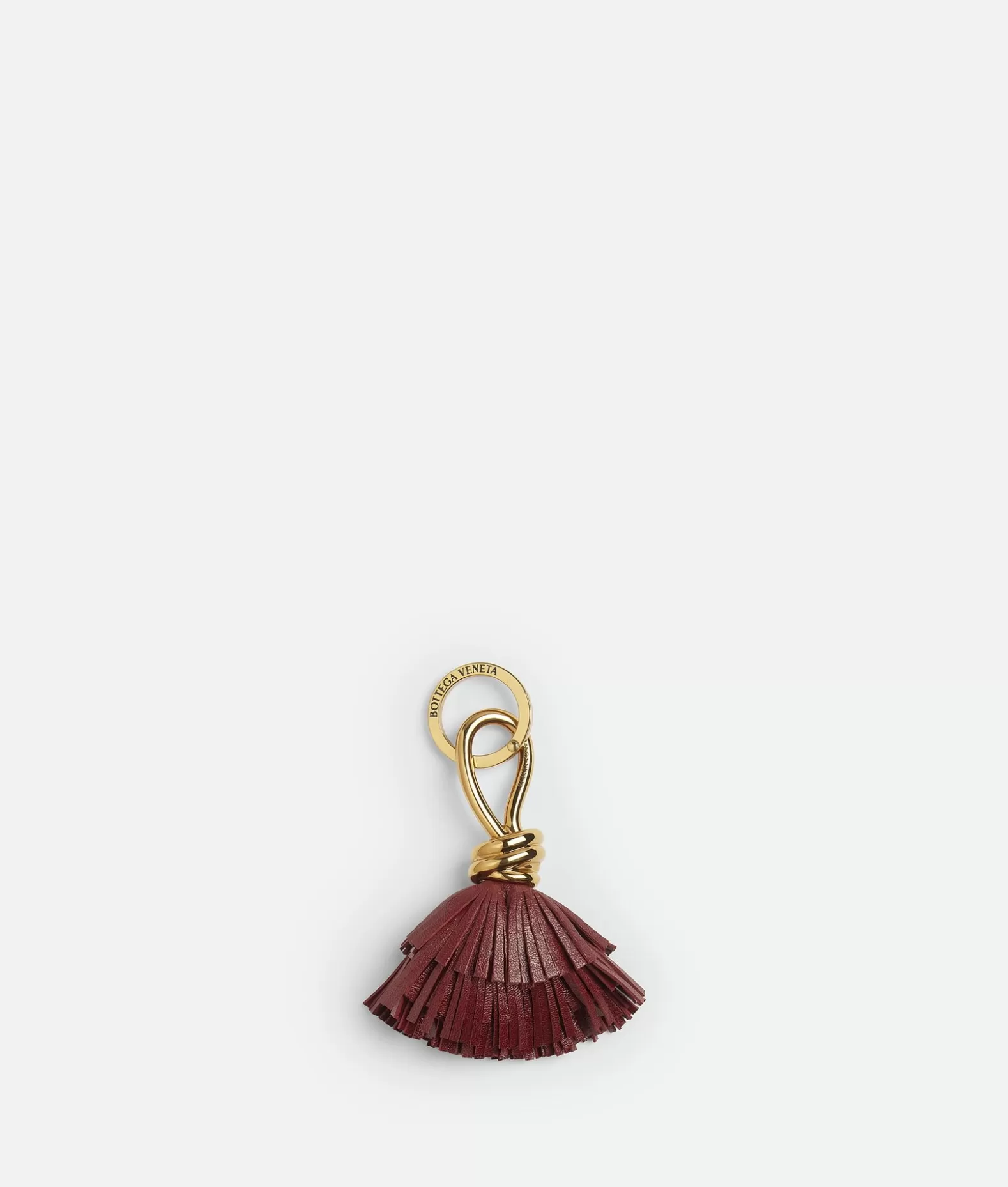 Portachiavi^Bottega Veneta Portachiavi Knot Pompom Key Ring Cherry