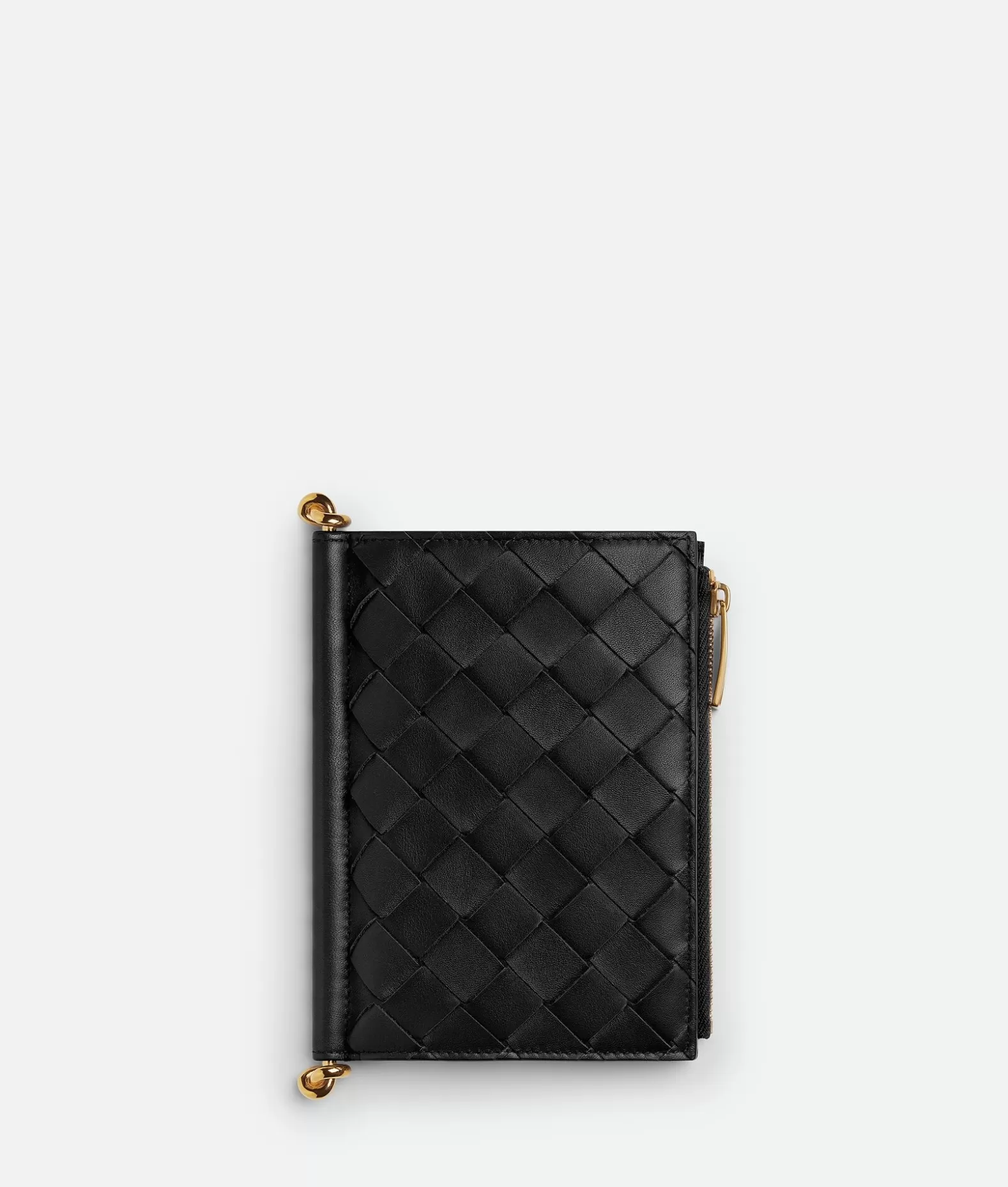 Portafogli Grandi^Bottega Veneta Portafoglio Bi-fold Solstice Medio Black