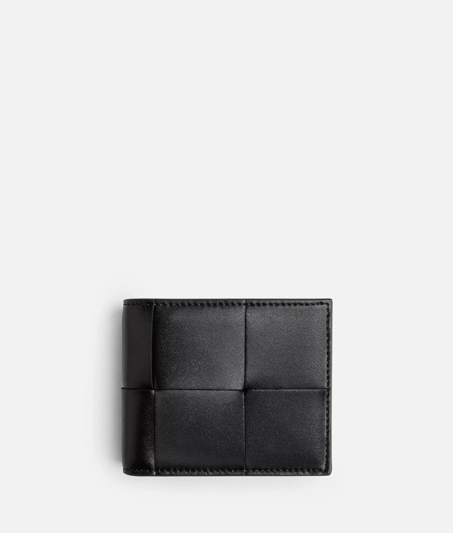 Portafogli Piccoli^Bottega Veneta Portafoglio Cassette Bi-Fold Con Portamonete Black