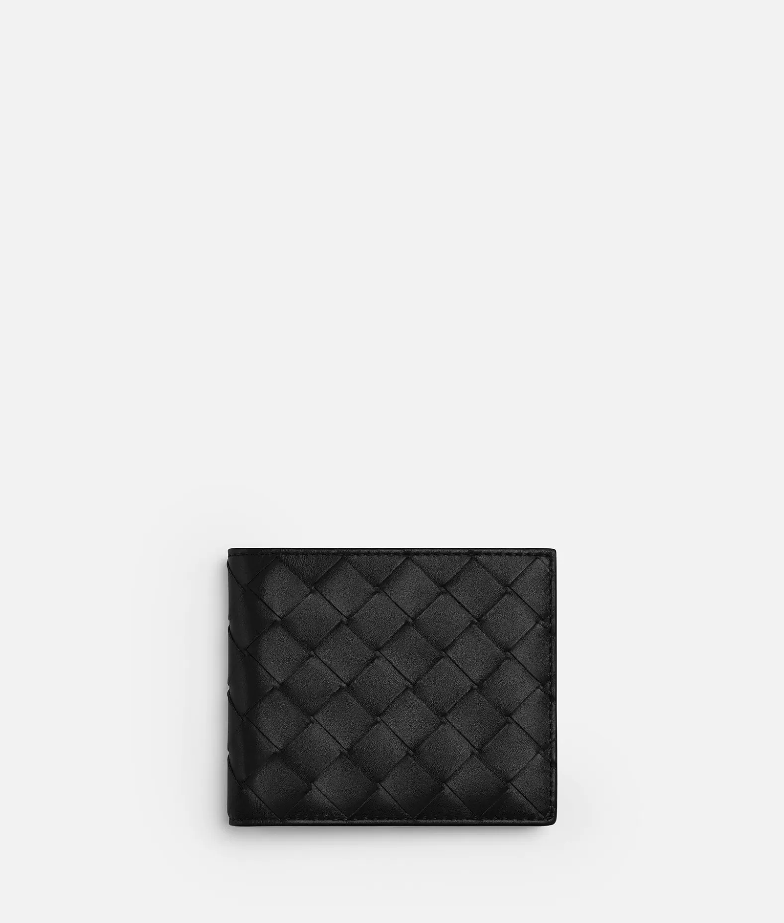 Portafogli Piccoli^Bottega Veneta Portafoglio Intrecciato Bi-Fold Black