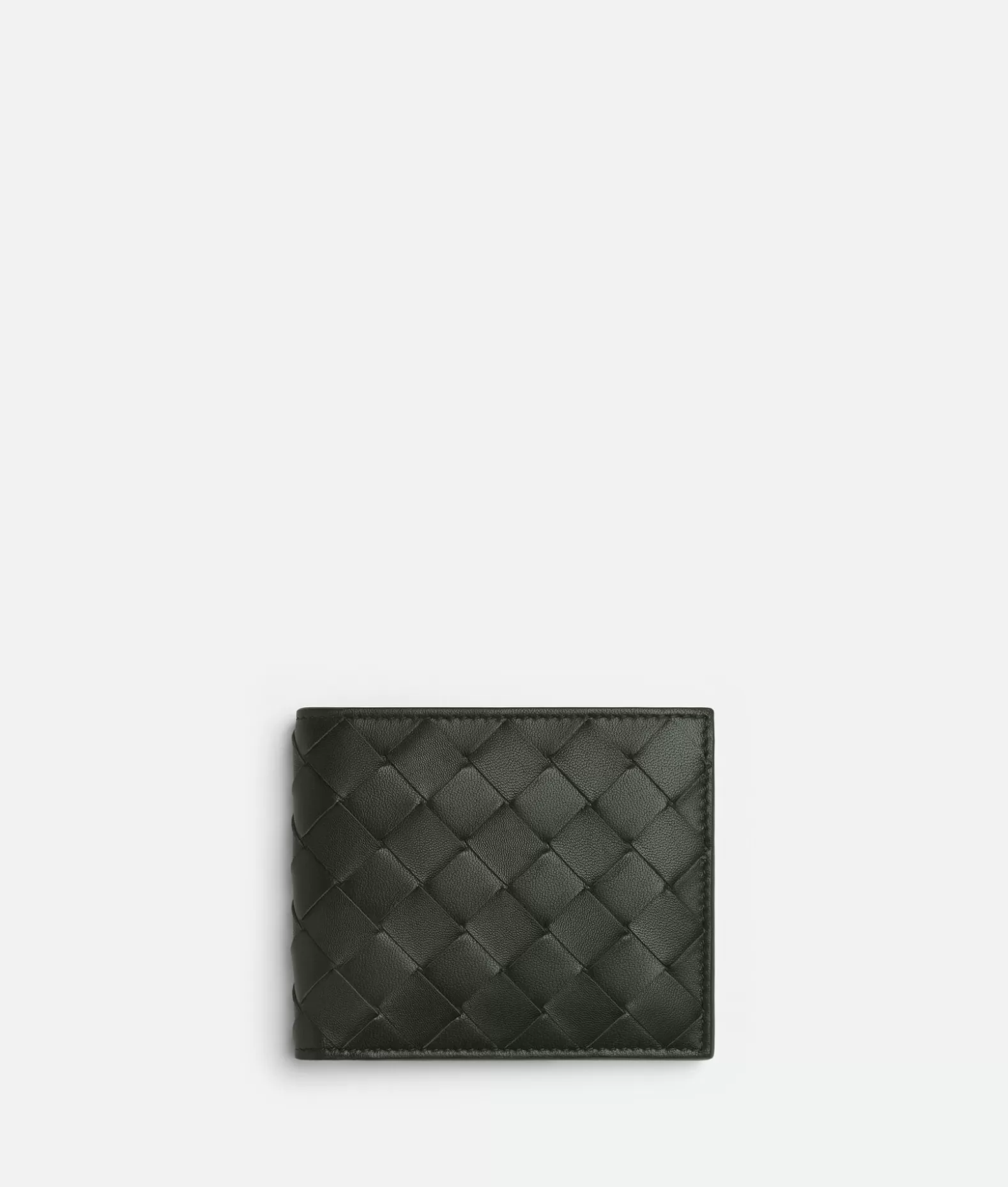 Portafogli Piccoli^Bottega Veneta Portafoglio Intrecciato Bi-Fold Dark green