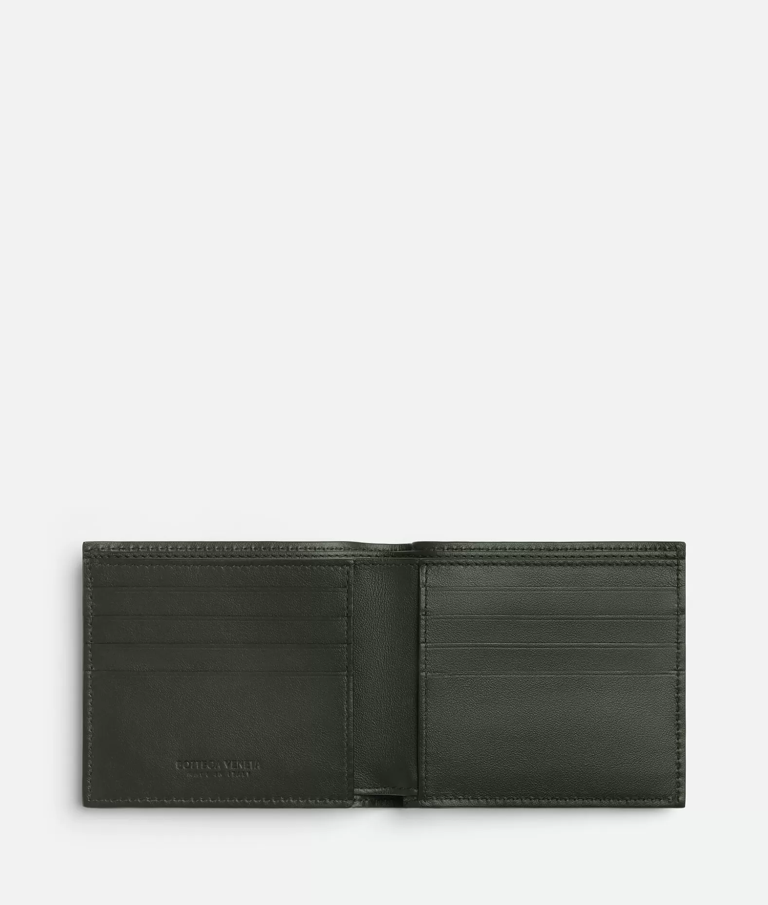 Portafogli Piccoli^Bottega Veneta Portafoglio Intrecciato Bi-Fold Dark green