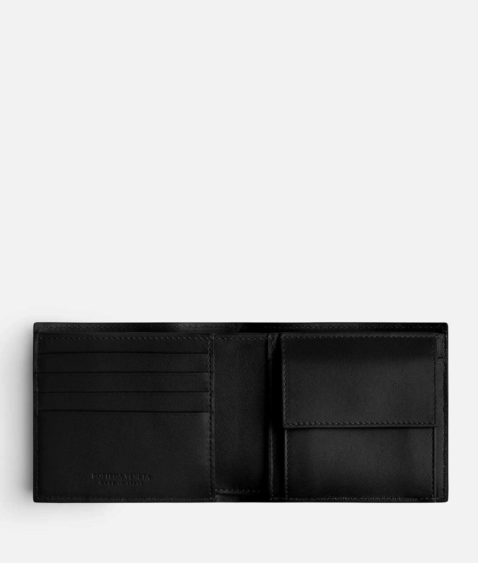 Portafogli Piccoli^Bottega Veneta Portafoglio Intrecciato Bi-Fold Con Portamonete Black