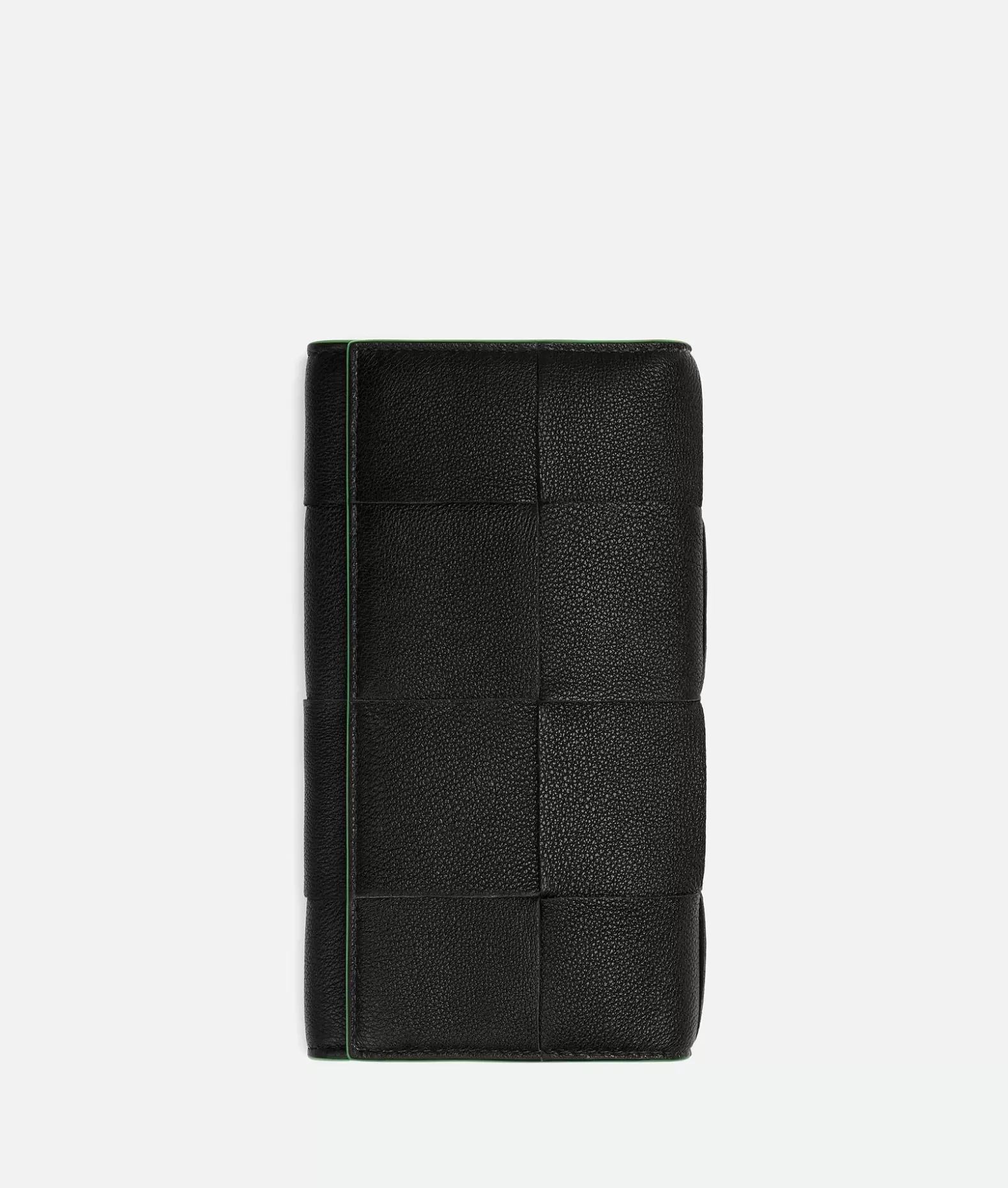 Portafogli Lunghi^Bottega Veneta Portafoglio Lungo Cassette Black / Parakeet